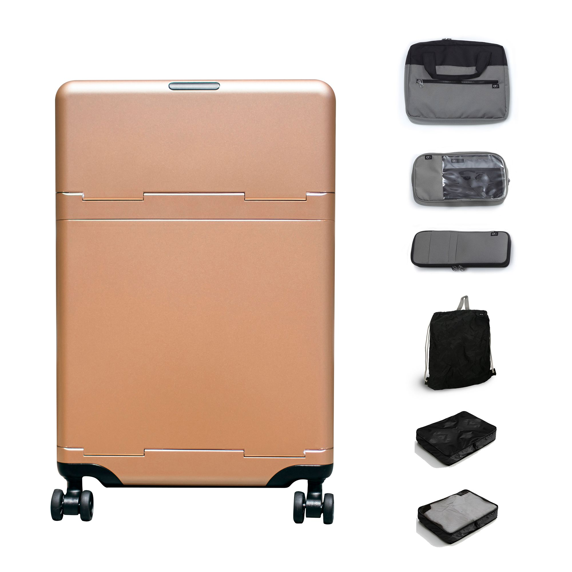 Wheeled Carry On Suitcase, Gym Bag and Packing Cubes - Image 1