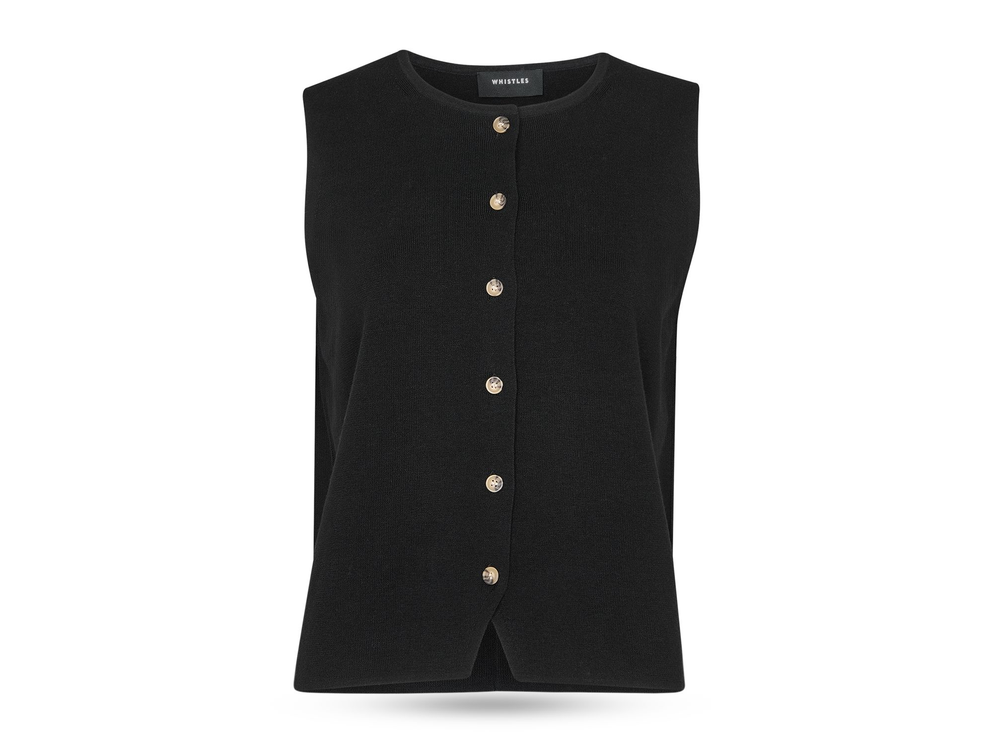 Lucy Button Front Knit Tank Top — Image 3
