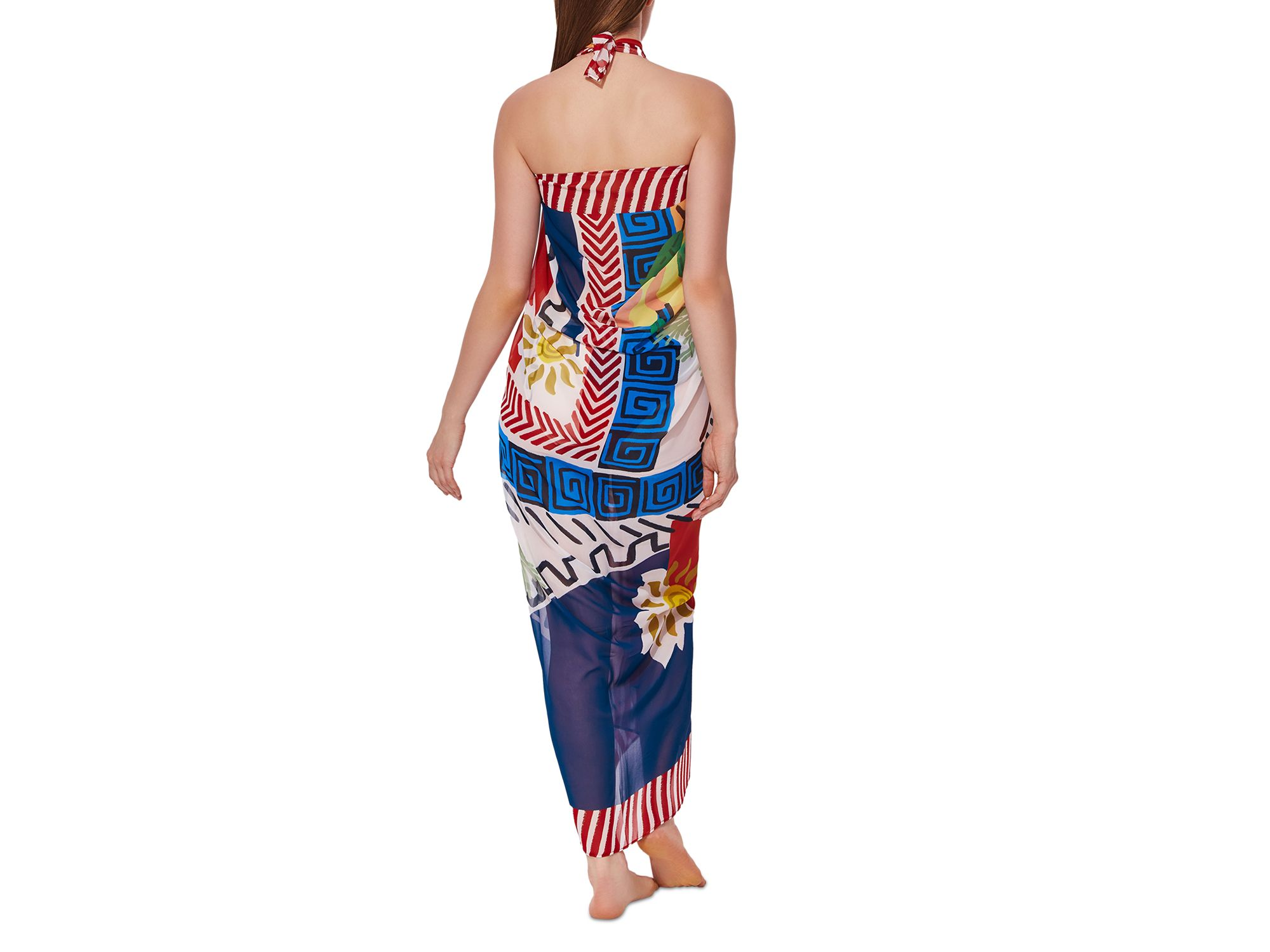 Printed Pareo Swim Cover Up — Image 3