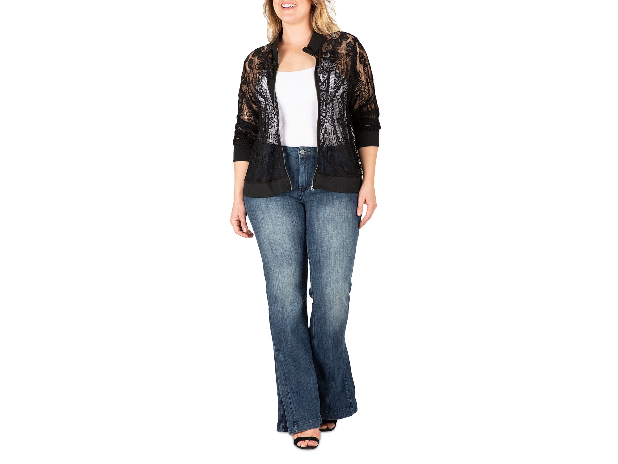 Aria Lace Bomber Jacket — Image 4