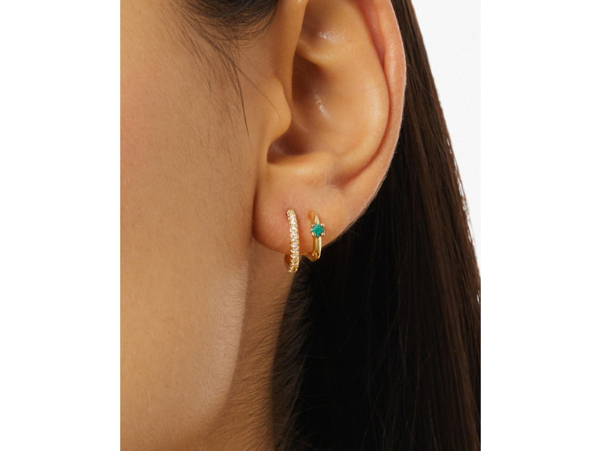 Double Hoop Earrings - Percy — Image 4