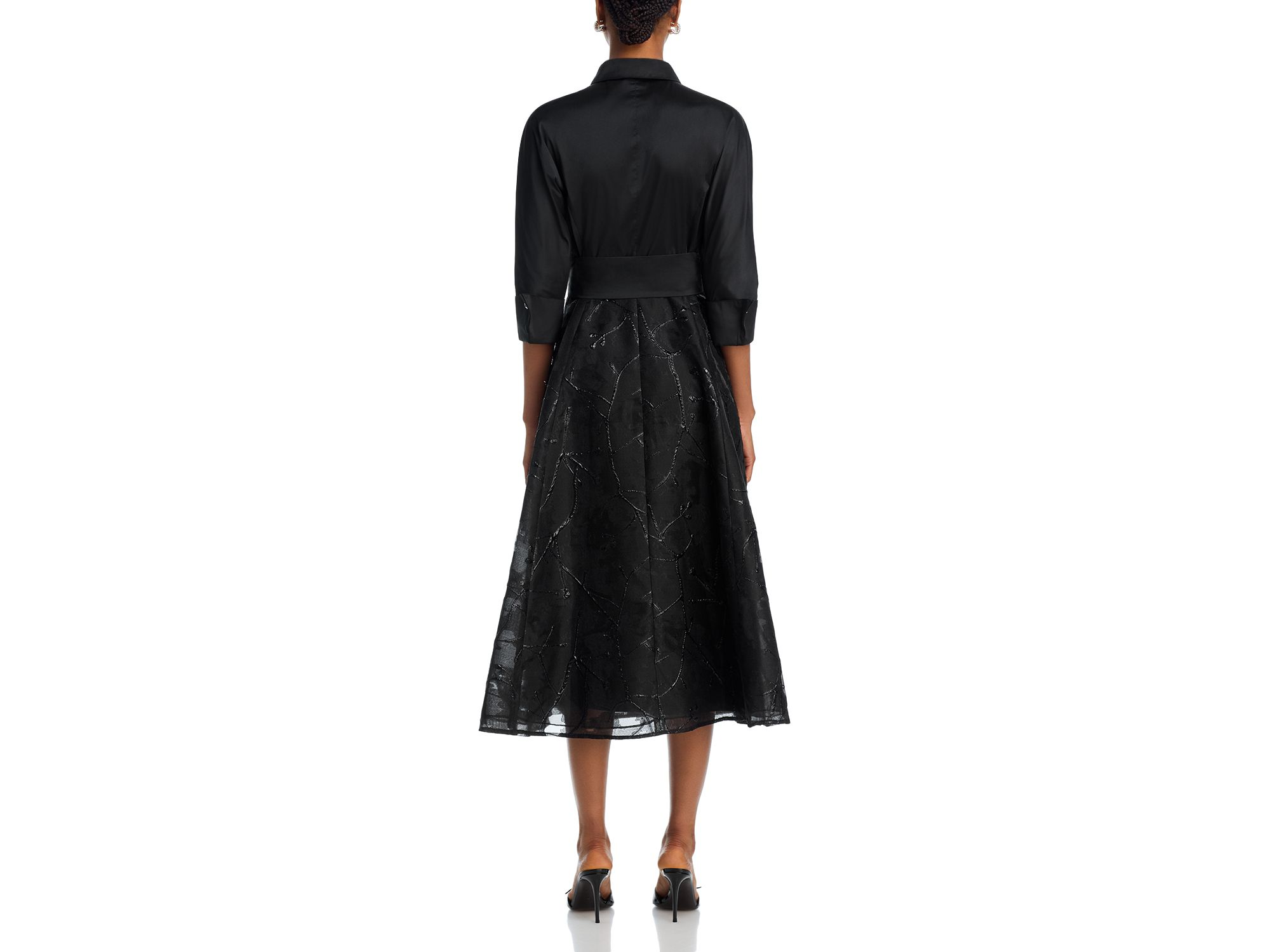 Mixed Media Shirt Dress — Image 5