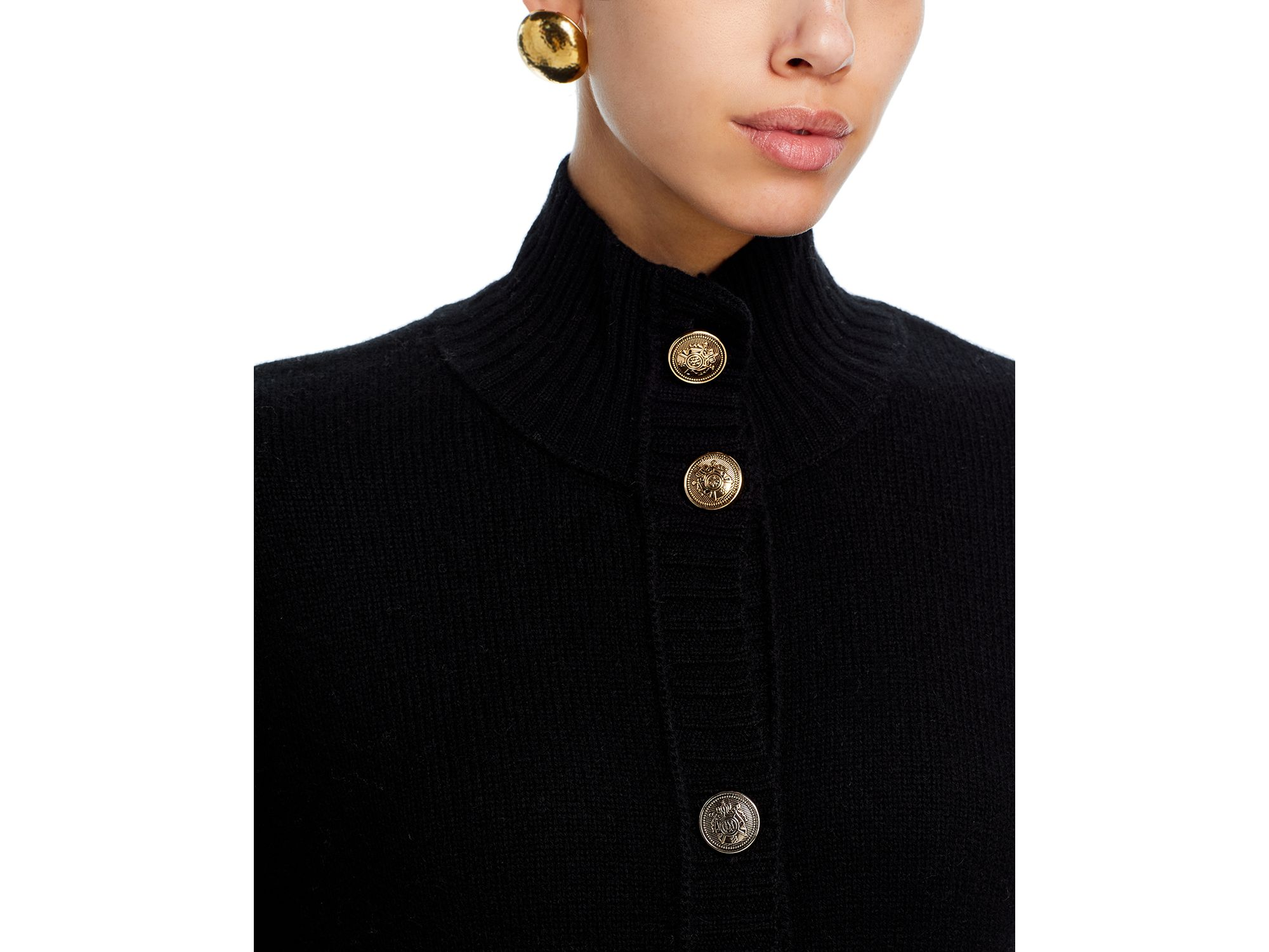 100% Cashmere Rib Knit Cardigan - Exclusive — Image 4