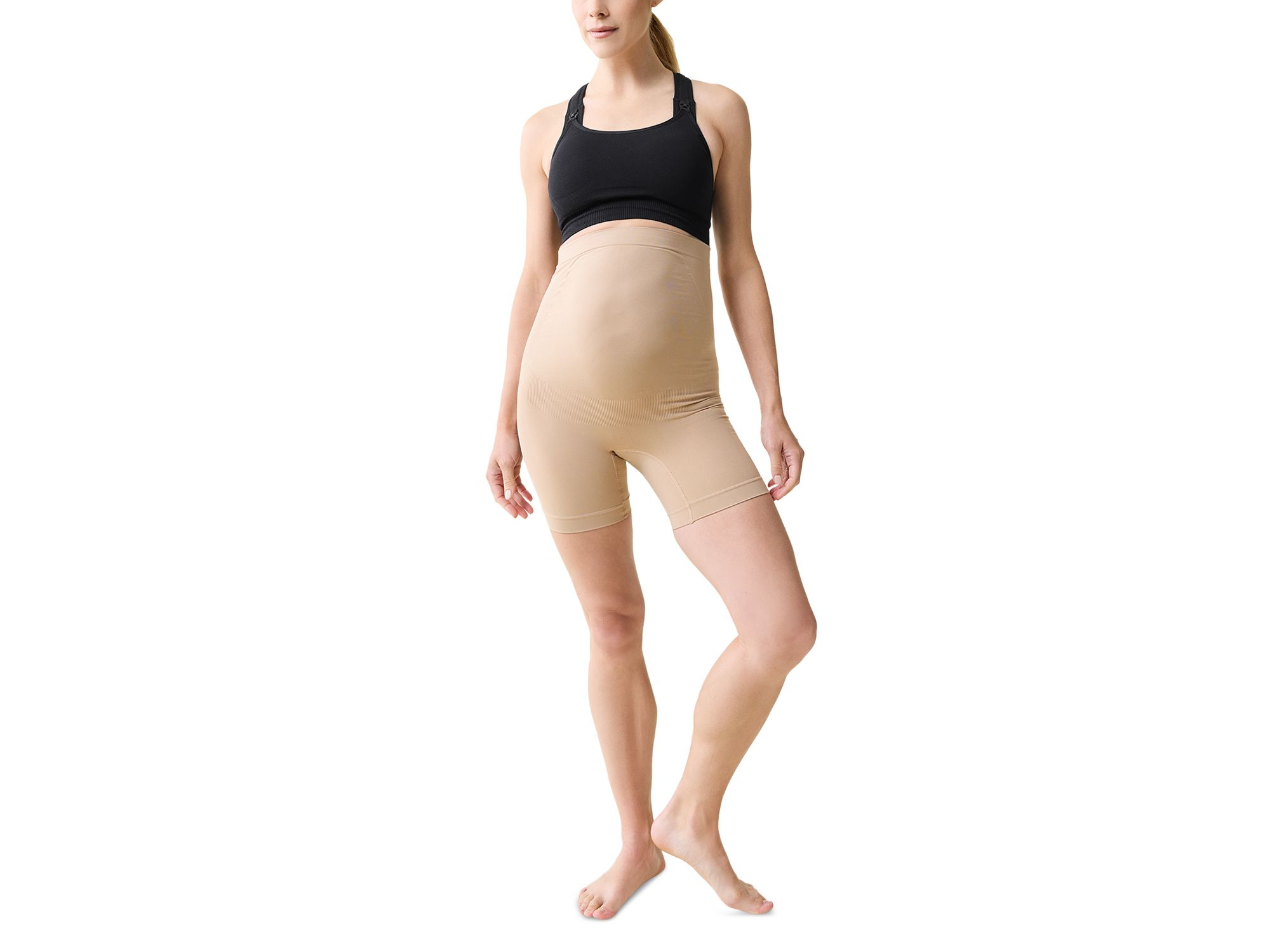 Shapewear Maternity Shorts, Pack of 2 — Image 4