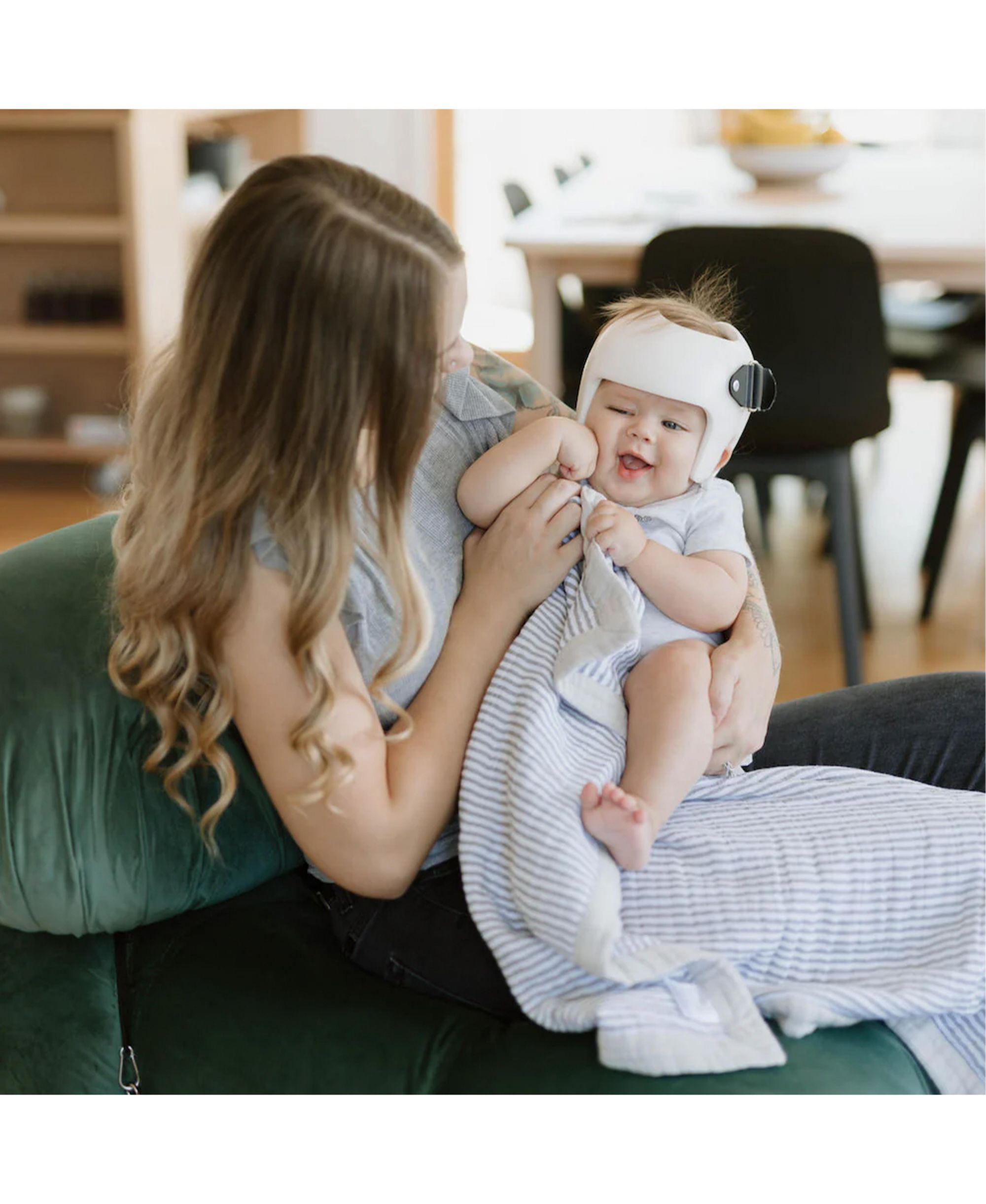 Unisex Cotton Muslin Baby Quilt — Image 3