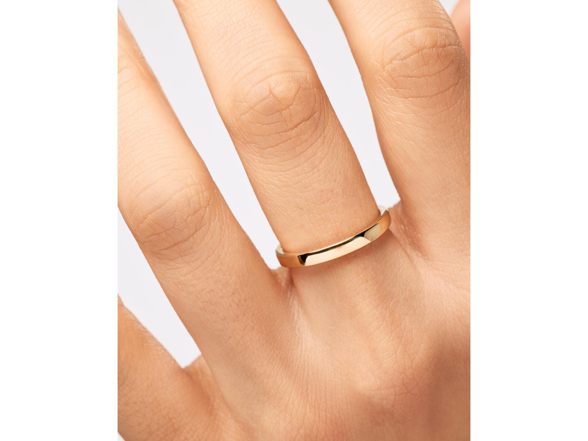 Solid Gold Slim Eclipse Ring — Image 3