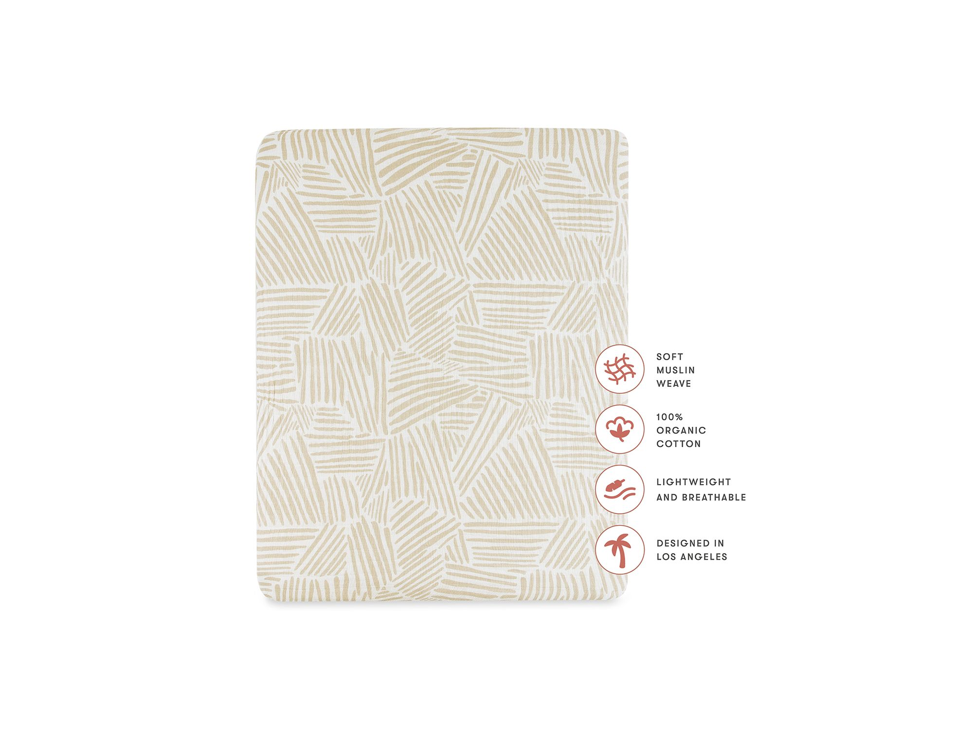 All Stages Midi Crib Sheet in GOTS Certified Organic Muslin Cotton — Image 8