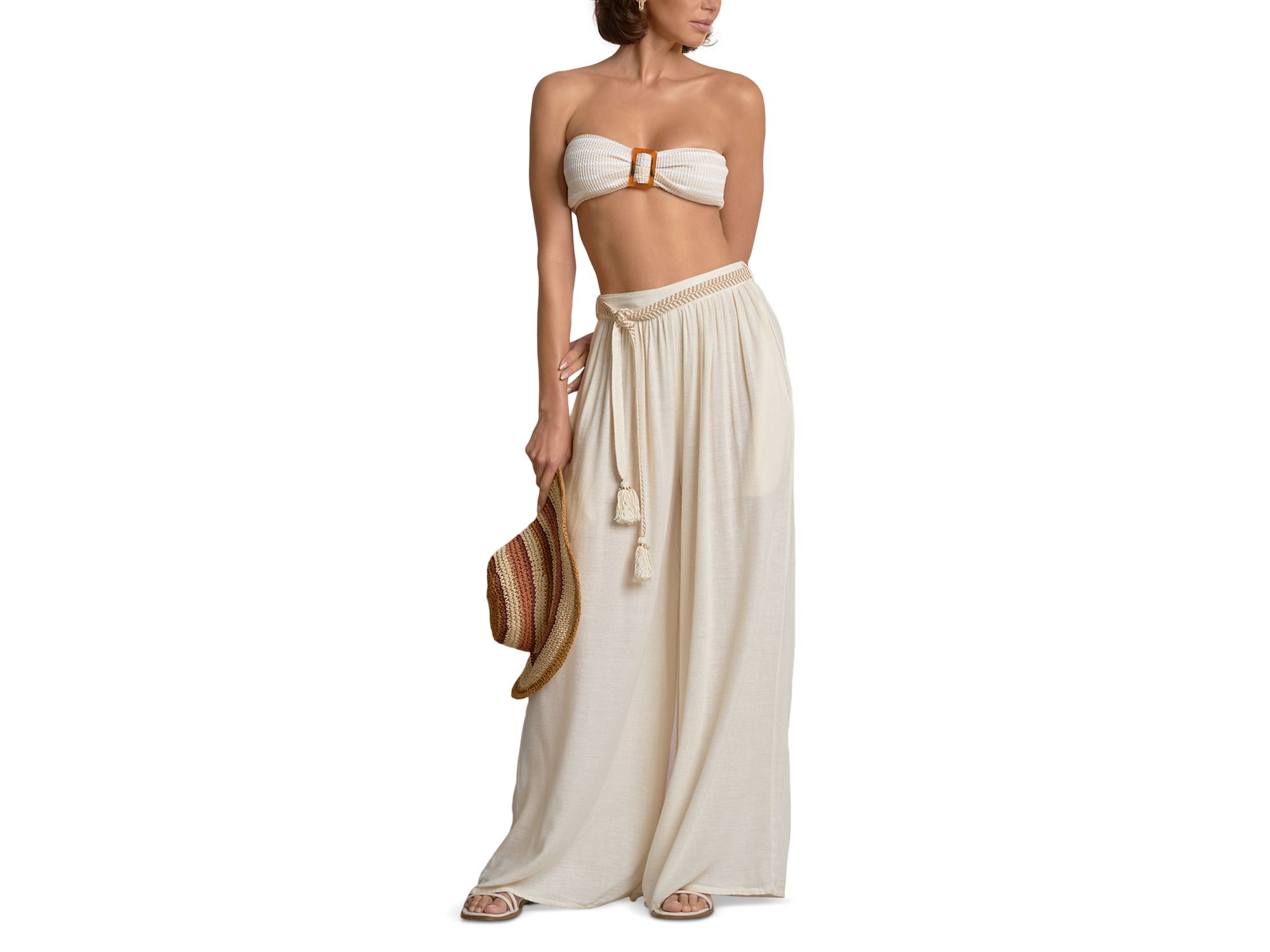 Belted Wide Leg Pants — Image 3