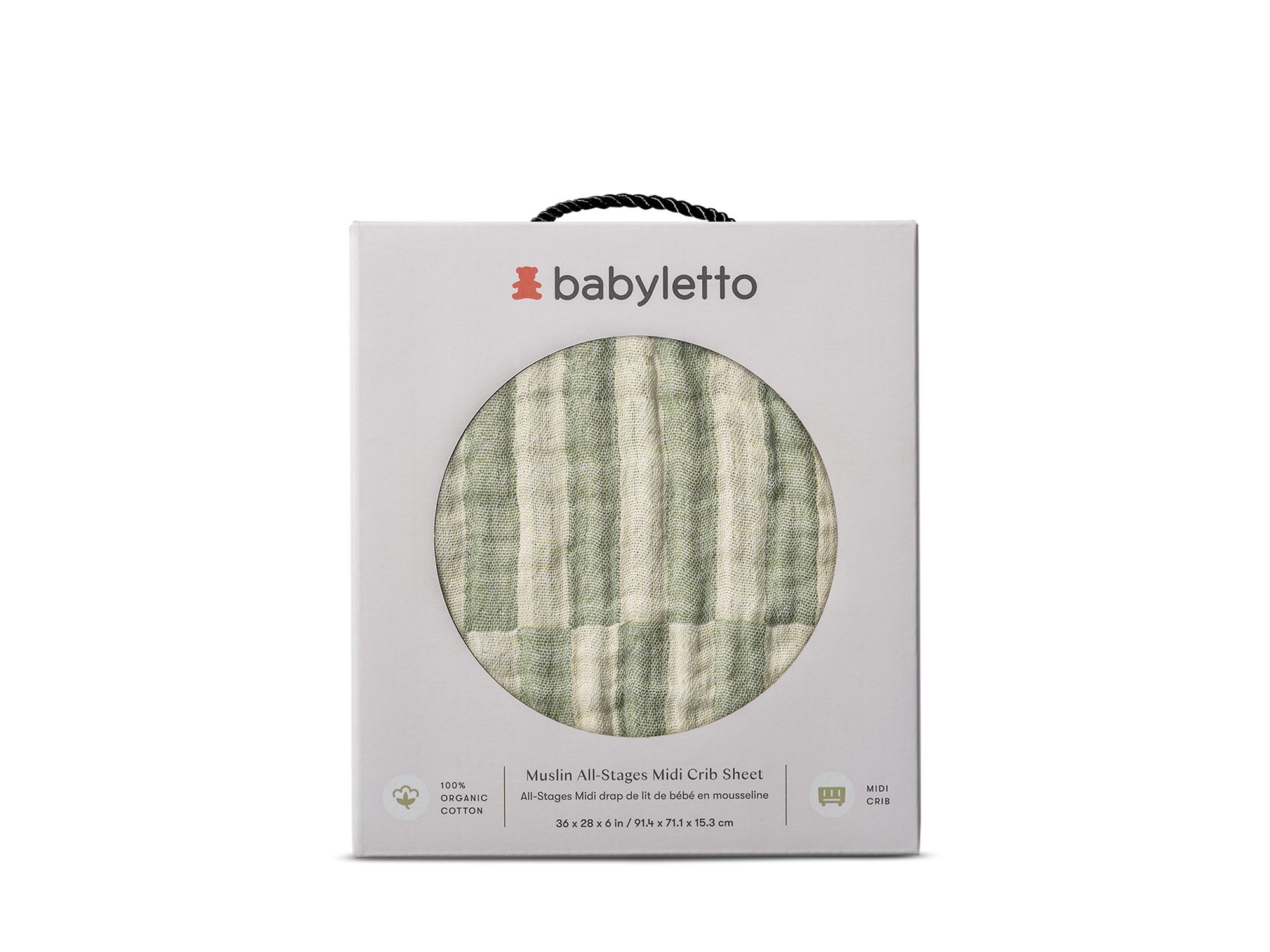 All Stages Midi Crib Sheet in Muslin Cotton — Image 7