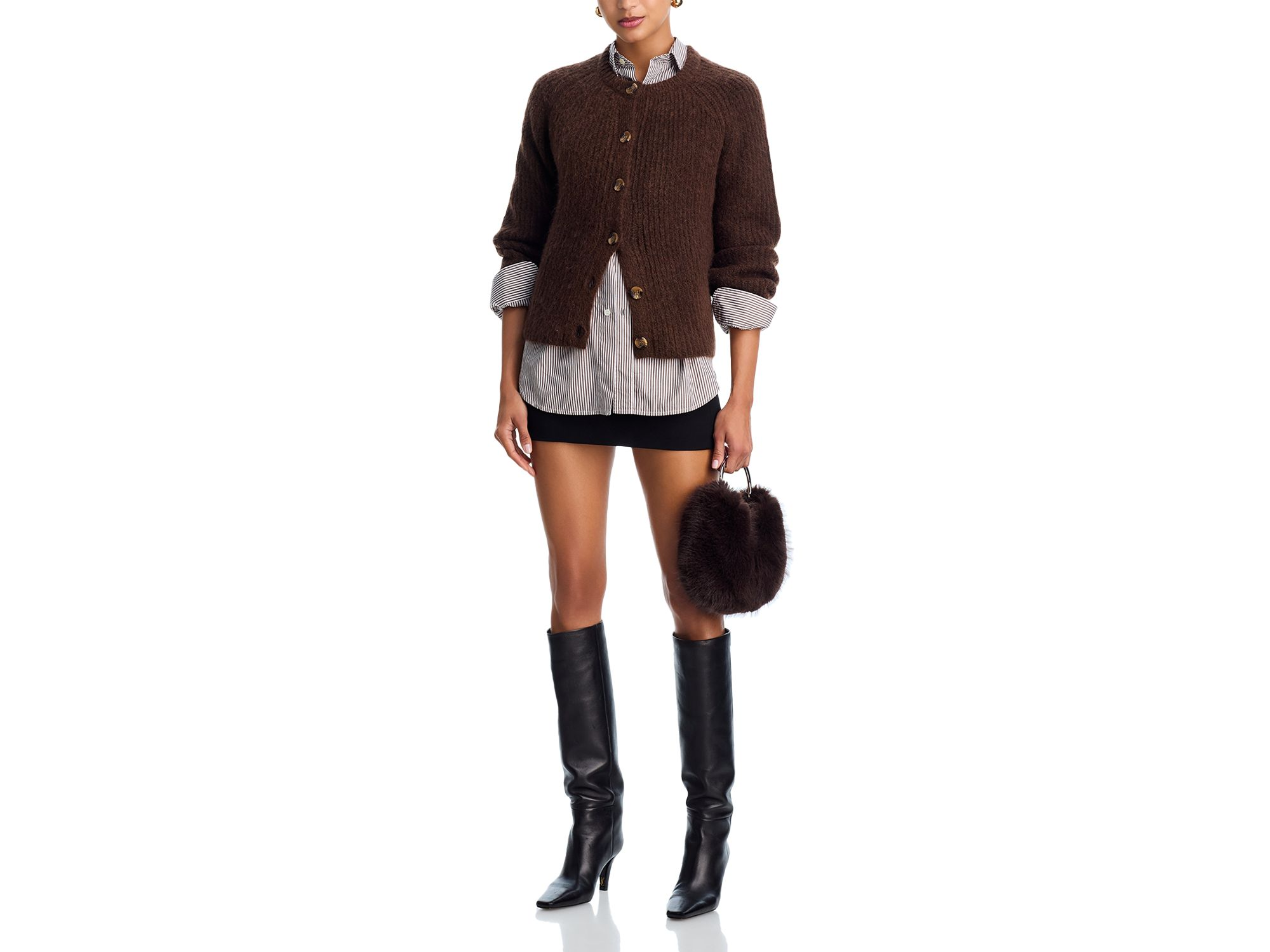Usha Raglan Sleeve Chunky Cardigan - Exclusive — Image 4