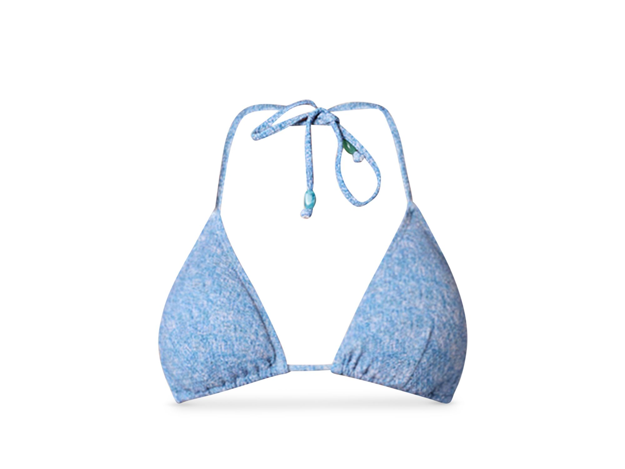 Denim Look Triangle Bikini Top & Denim Look Bikini Bottoms — Image 9