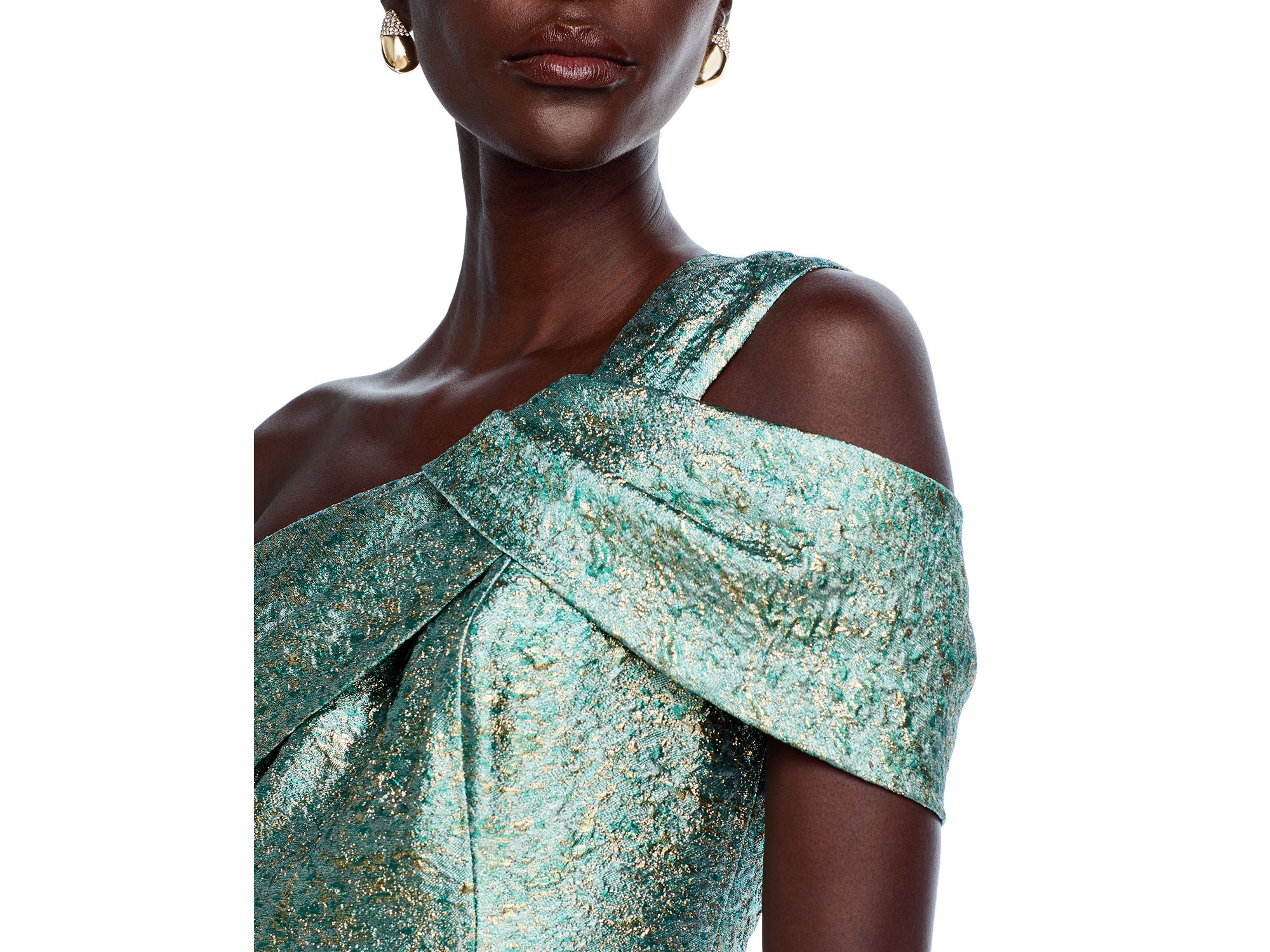 Metallic Jacquard Gown — Image 3