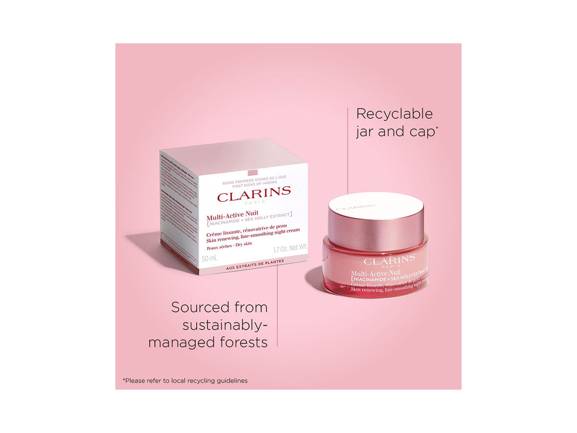 Multi-Active Night Moisturizer for Lines, Pores, Glow with Niacinamide - Dry Skin 1.7 oz. — Image 5