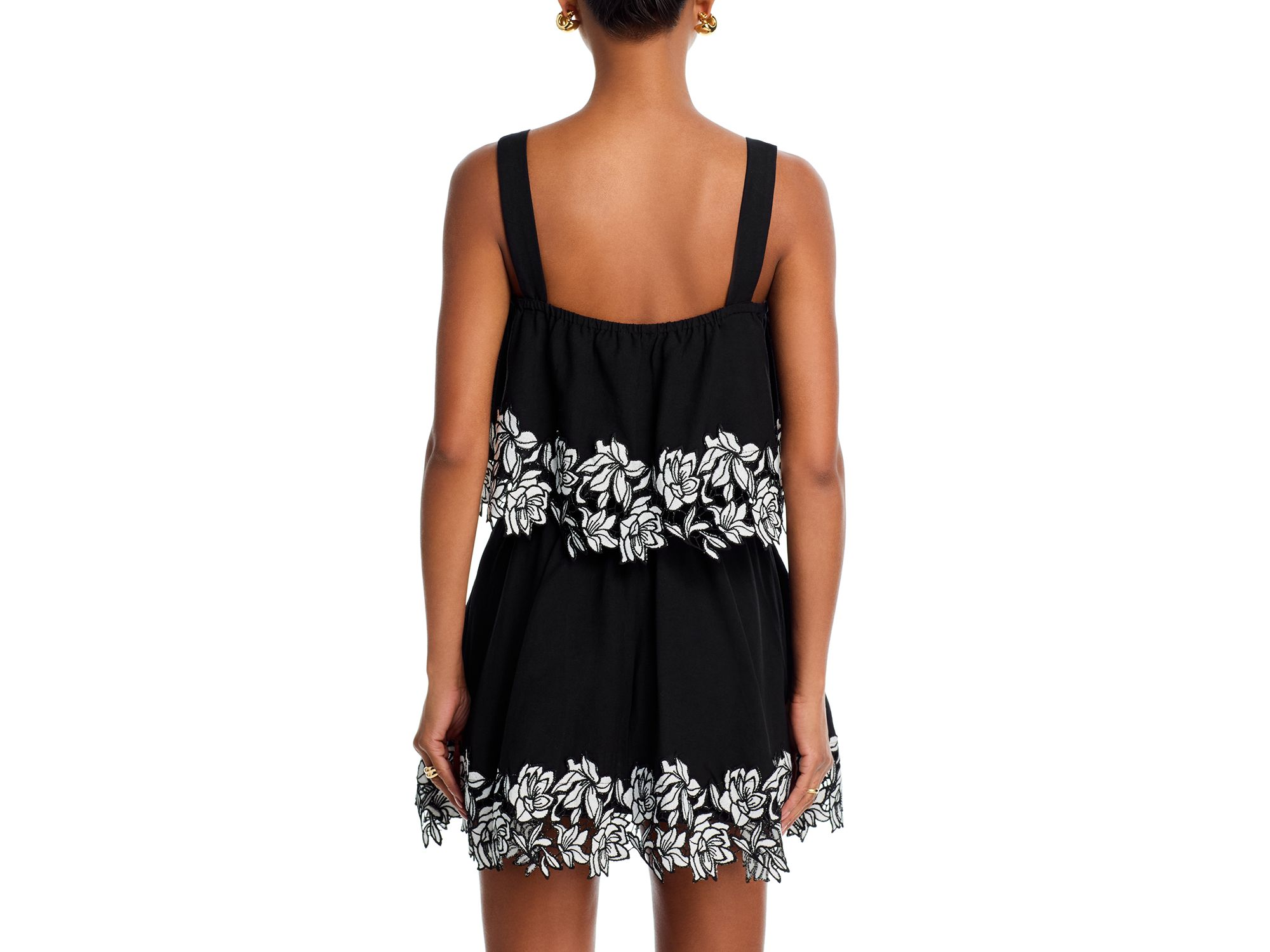 Linen Lace Trim Sleeveless Top & Linen Mini Skirt - Exclusive — Image 5