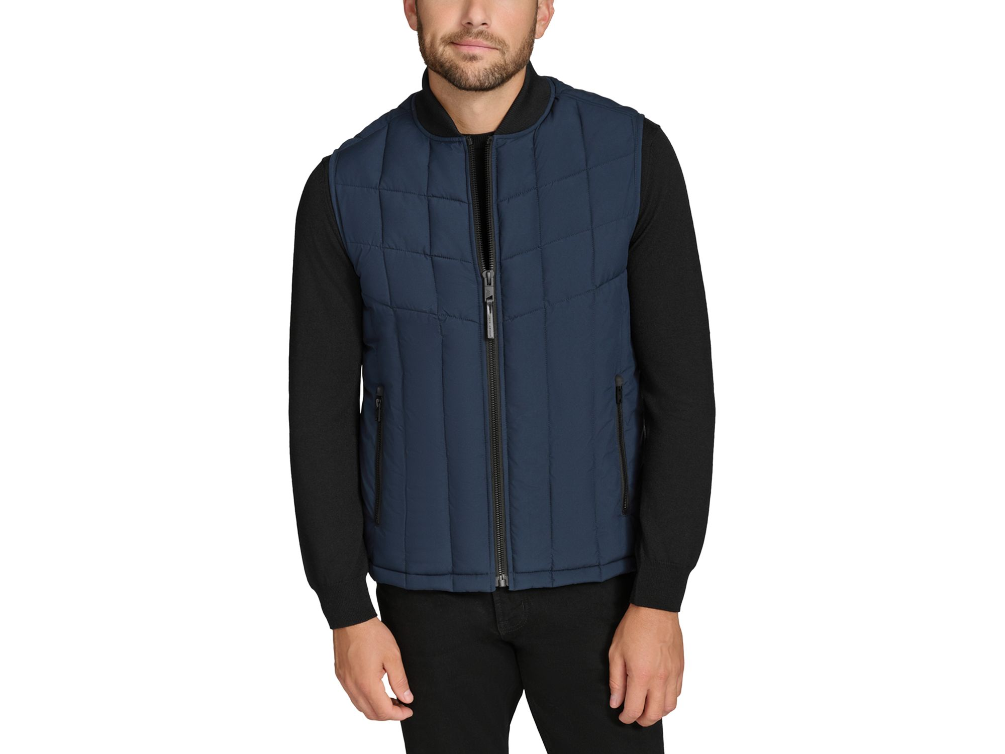 Oxley Stretch Quilted Water Resistant Full Zip Puffer Vest — Image 3