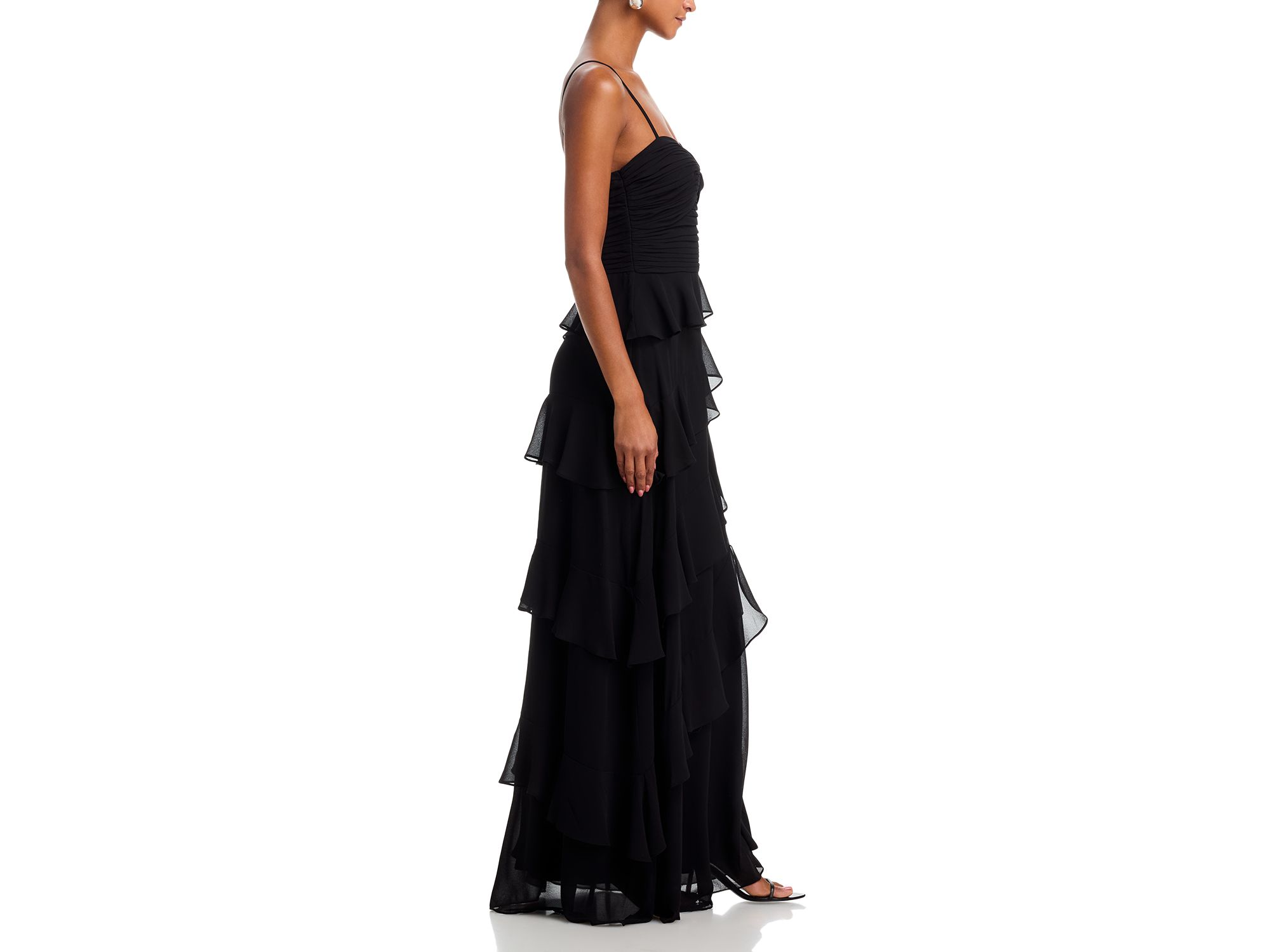 Chiffon Tiered Ruffled Dress - Exclusive — Image 5
