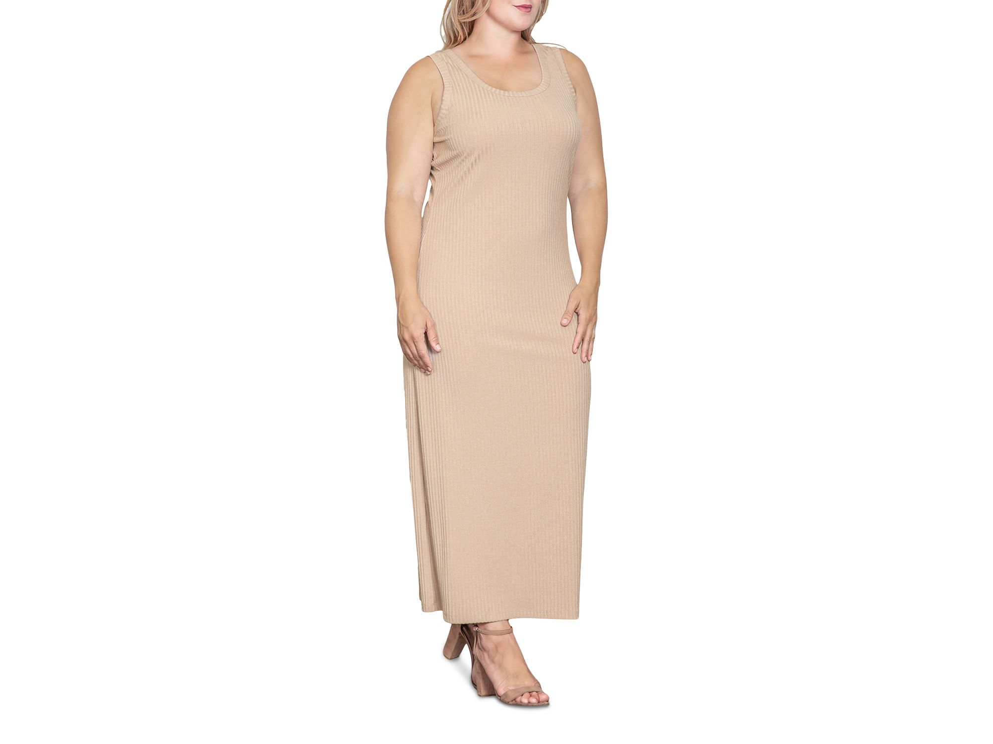 Sleeveless Knit Maxi Dress — Image 3
