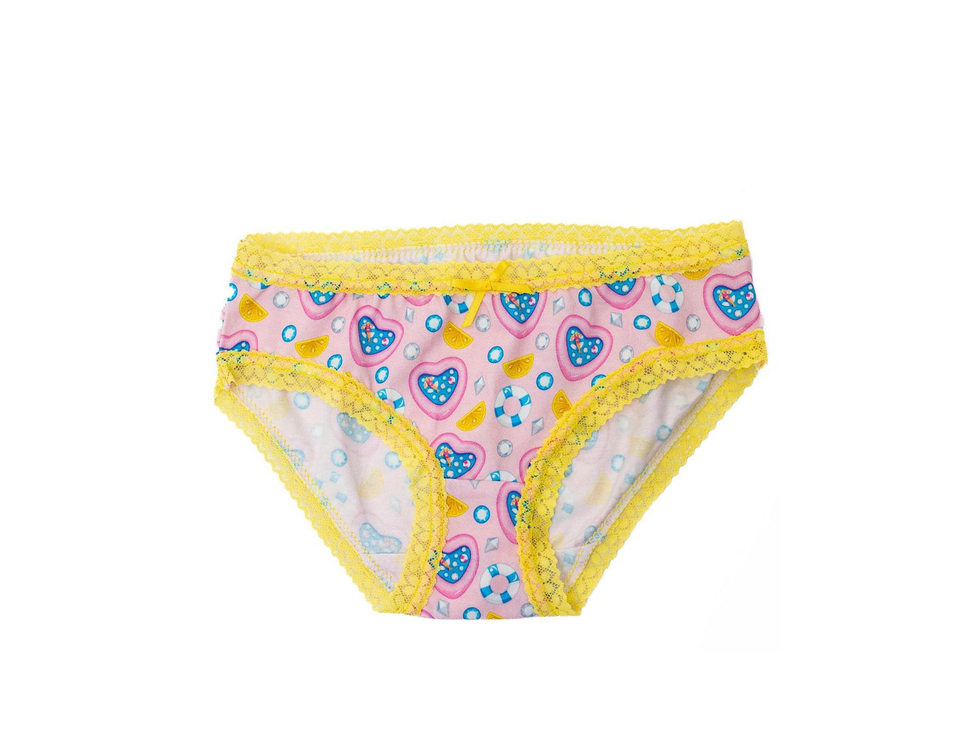 Girls'Lace Trim Underwear, Mix Tape 2 Pack - Little Kid, Big Kid — Image 3