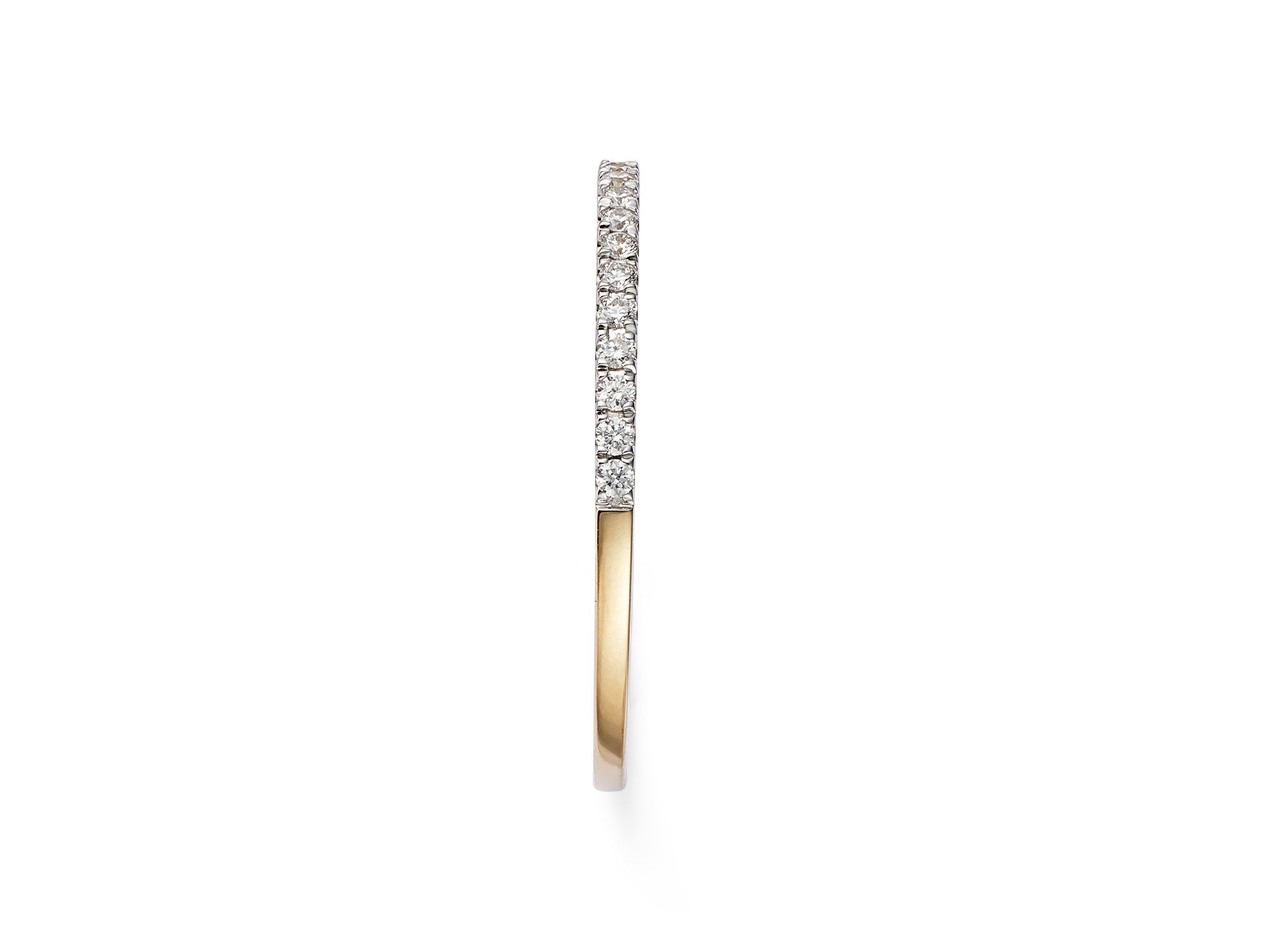 Diamond Micro Pavé Band in 14K Yellow Gold, 0.15 tcw - Exclusive — Image 5