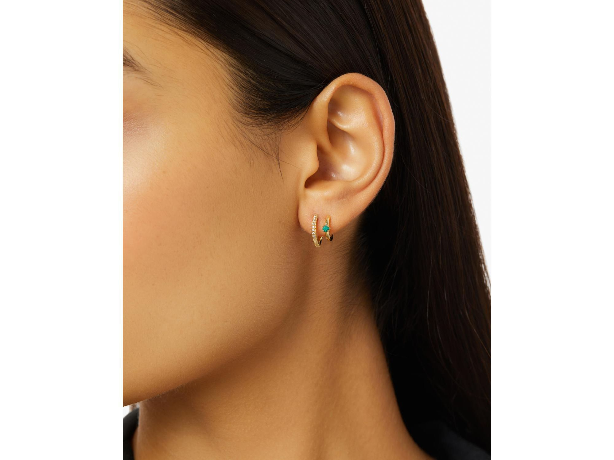 Double Hoop Earrings - Percy — Image 3