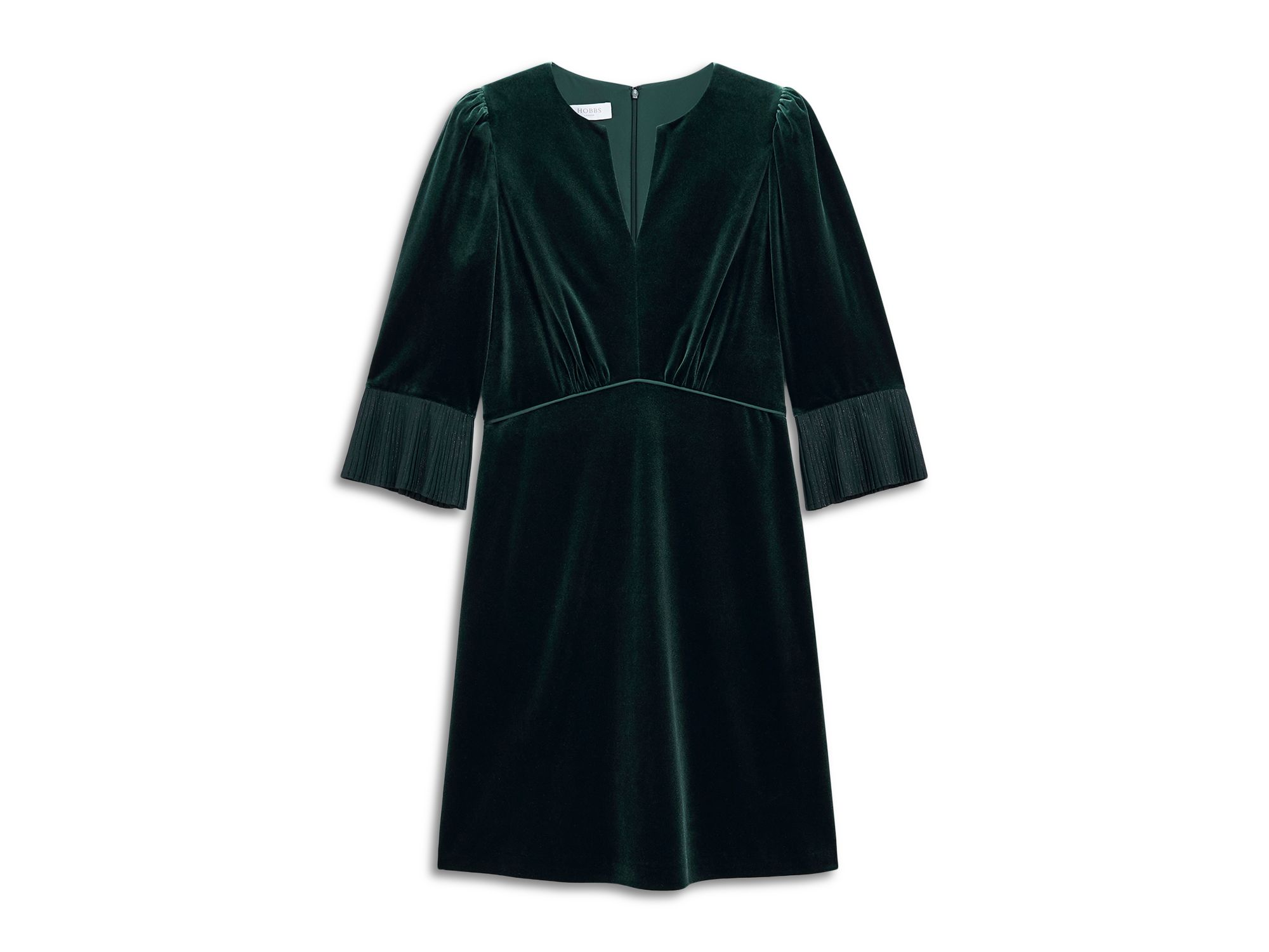 Petites Violet Velvet Dress — Image 3