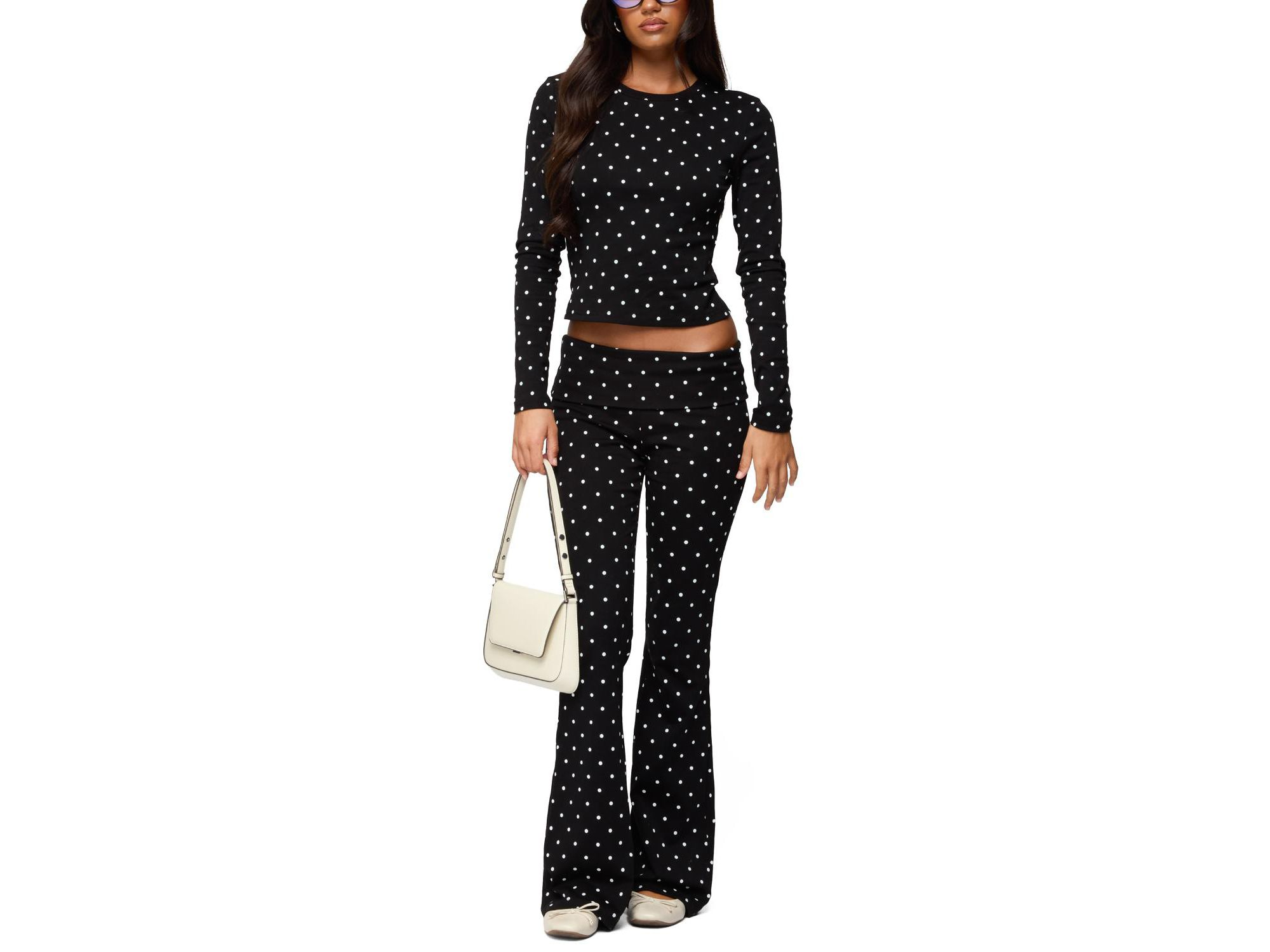 Daliya Polka Dot Long Sleeve Top — Image 4