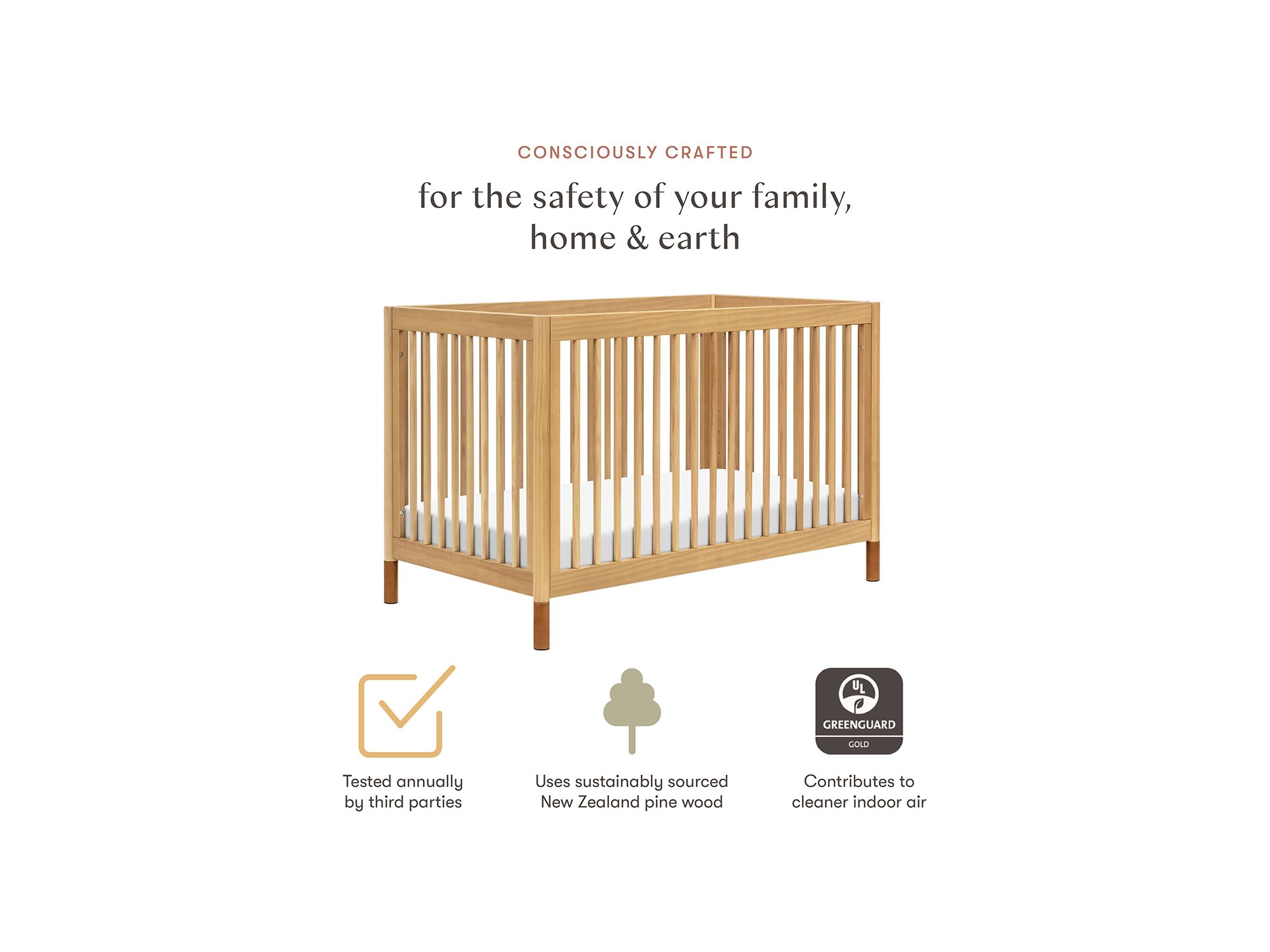Gelato 4-in-1 Convertible Crib & Toddler Bed Conversion Kit — Image 10