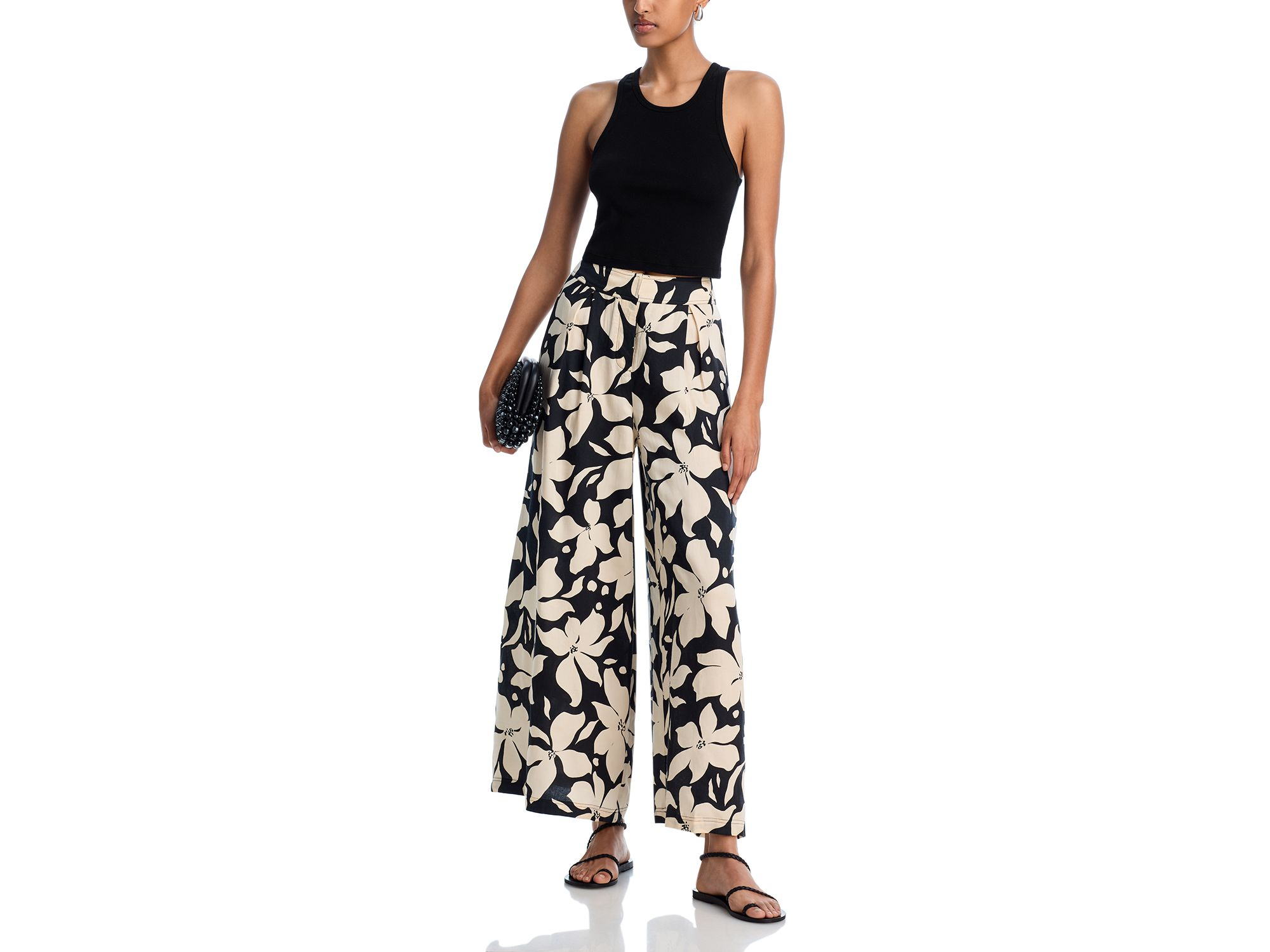 Floral Wide Leg Pants - Exclusive — Image 5