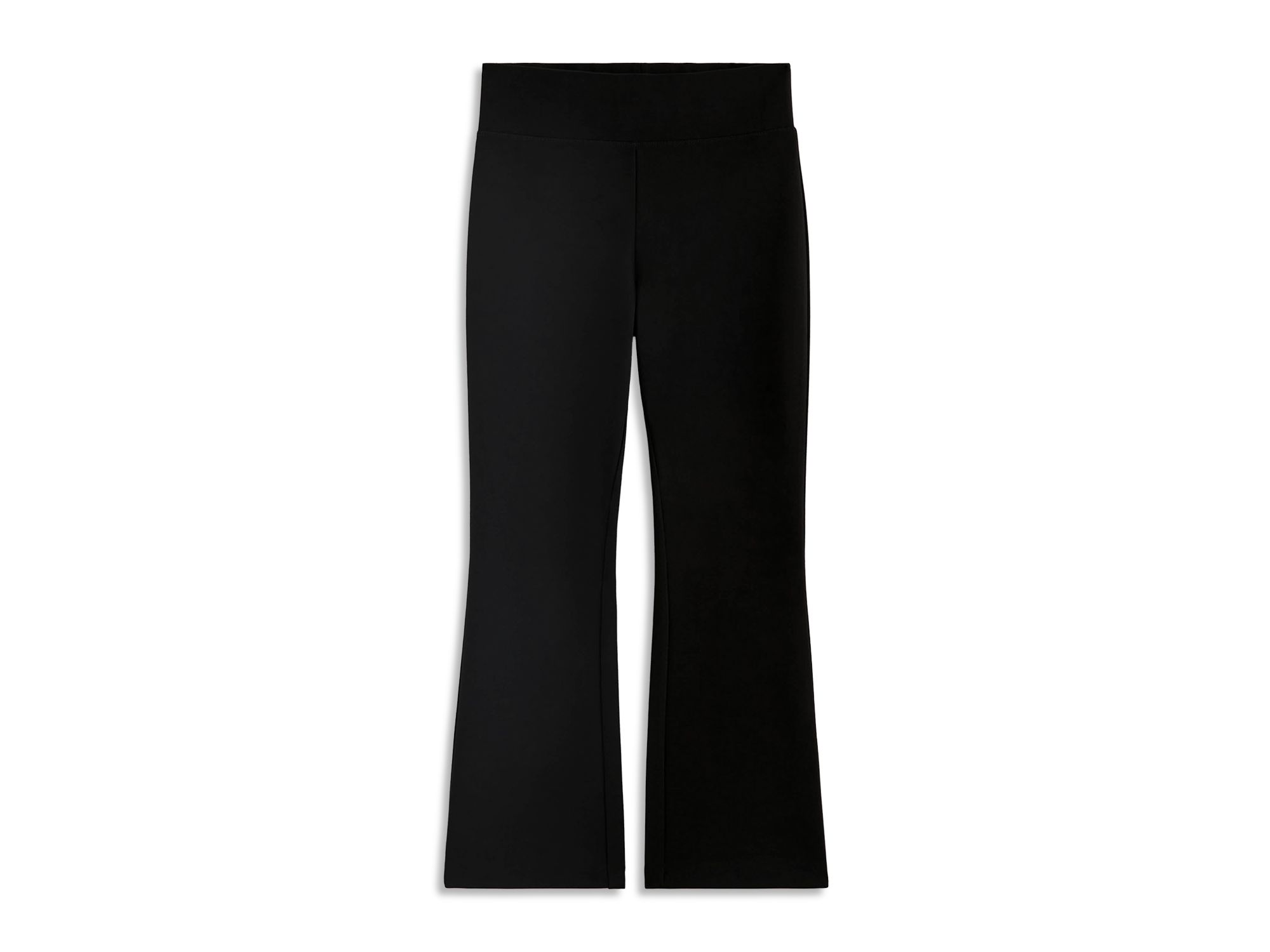 Salma Pull On Flare Leg Jeans in Super Black — Image 7