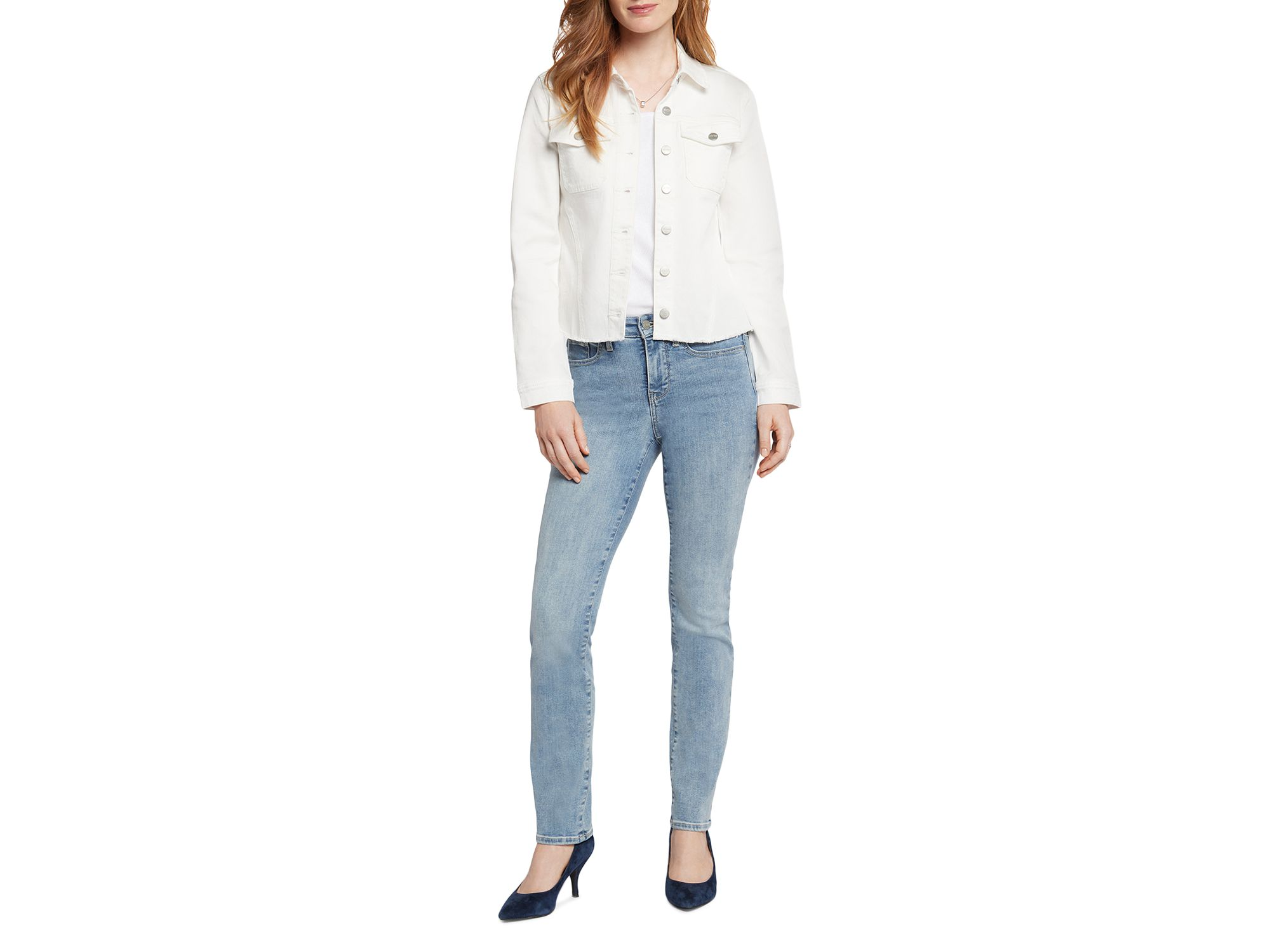 Frayed Hem Denim Jacket — Image 5