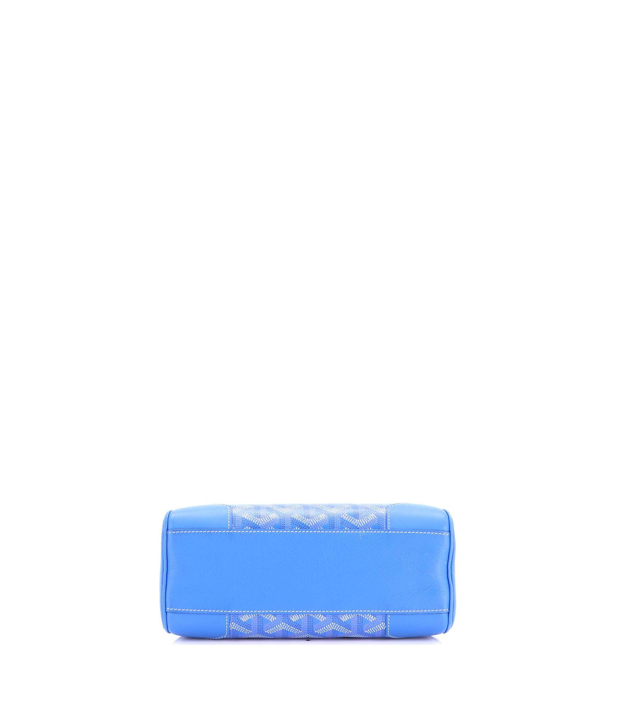 Mini Saigon Top Handle Bag Coated Canvas with Leather — Image 6