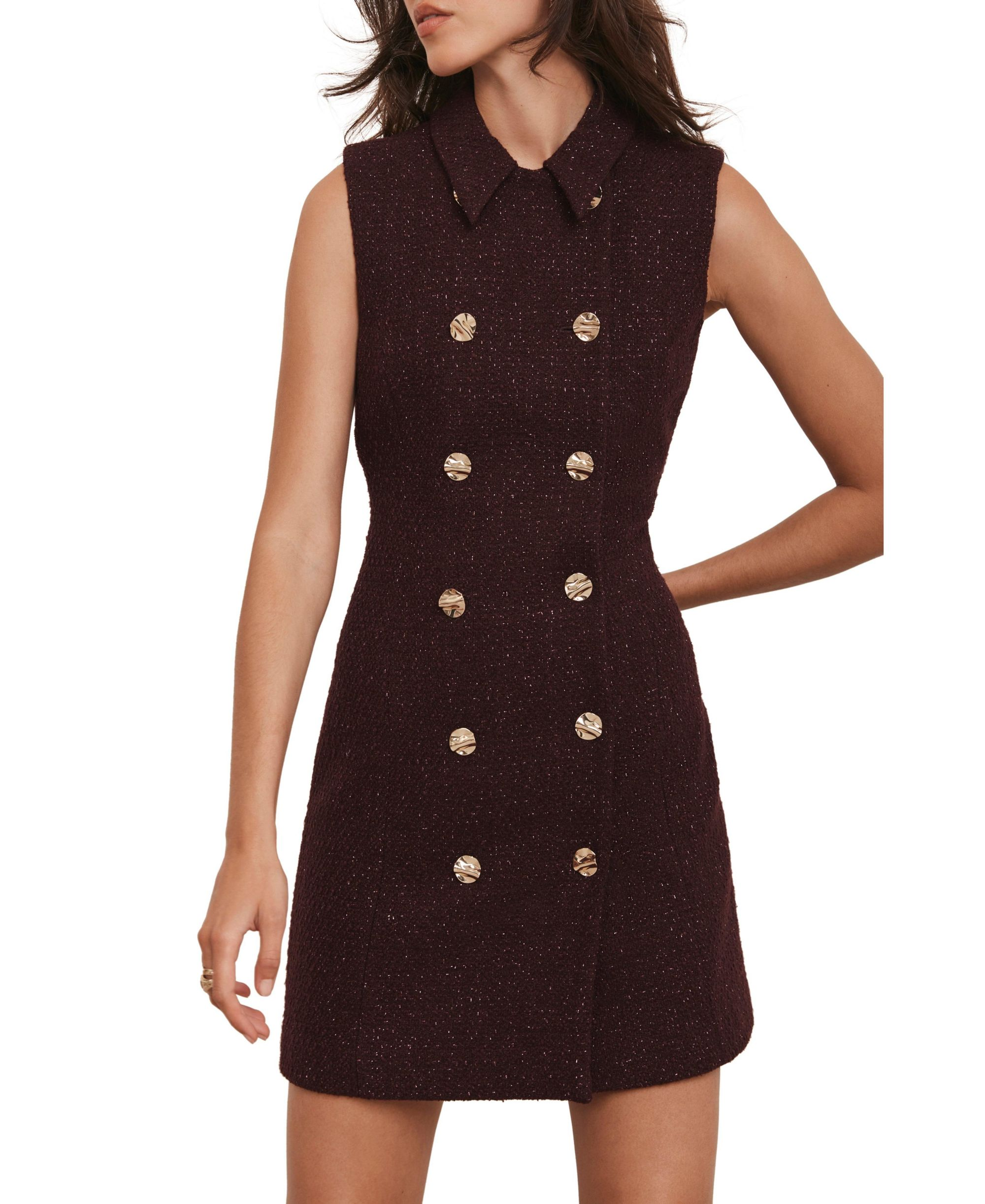 Boucle Mini Shift Dress — Image 3