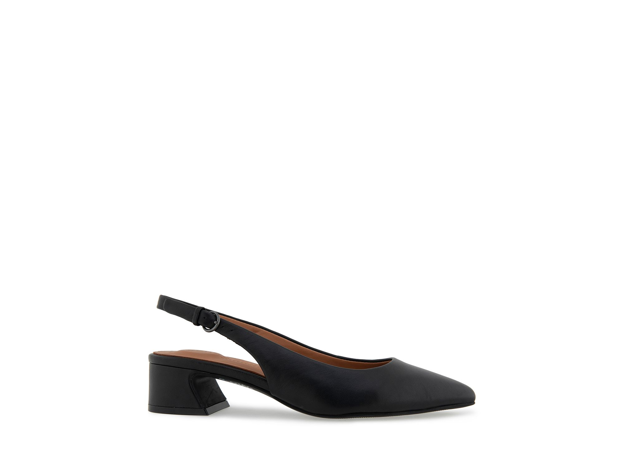 Women's Georgia Pointed Toe Slingback Block Heel Pumps — Image 8