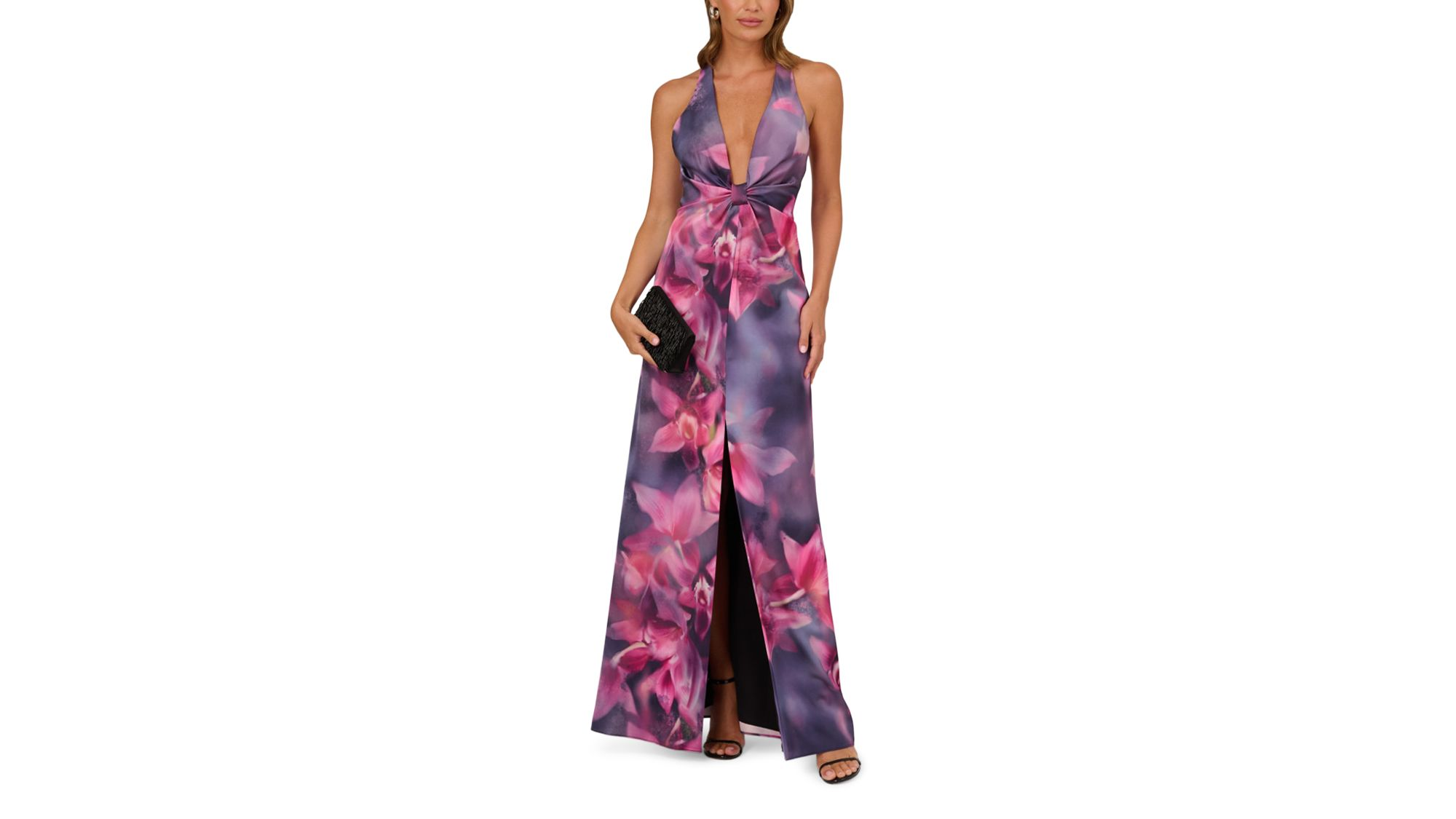 Printed Satin Dress — Image 5