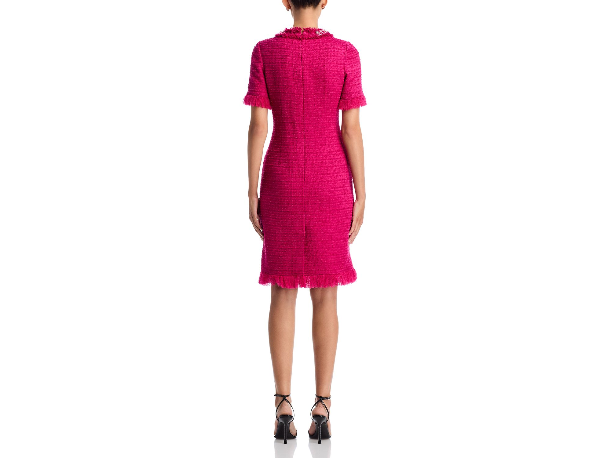 Embellished Tweed Sheath Dress — Image 3