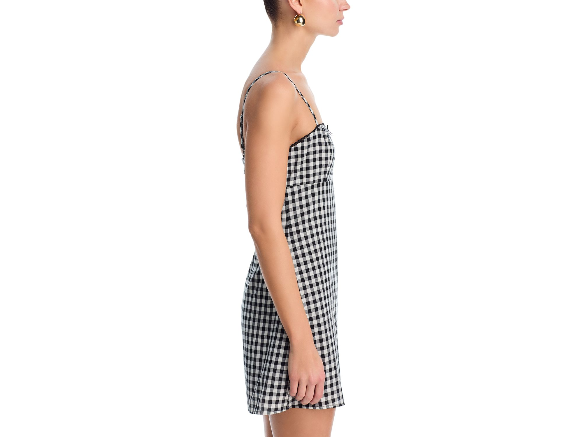Gingham Mini Dress - Exclusive — Image 4