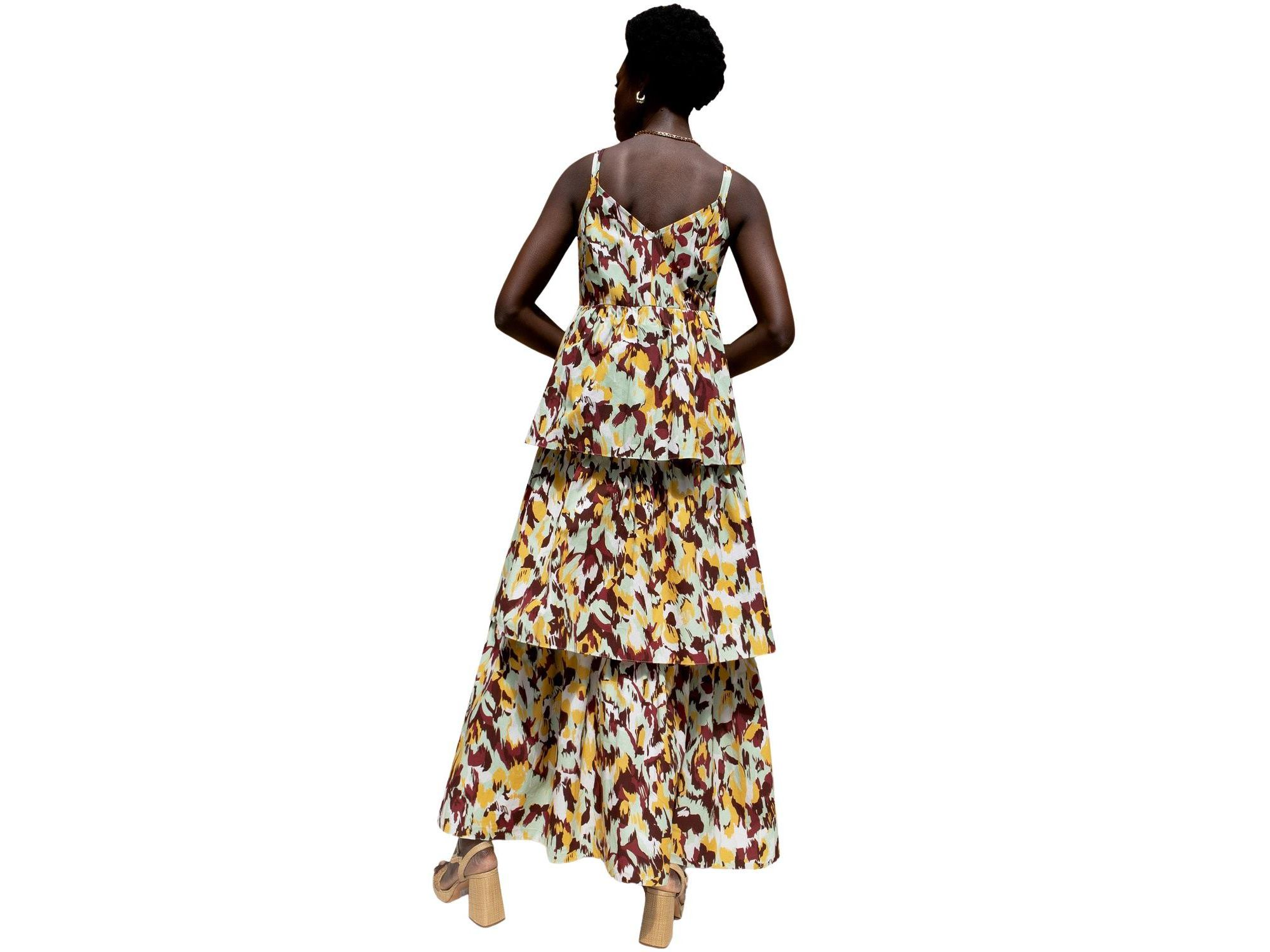 Confetti Printed Tiered Dress — Image 4