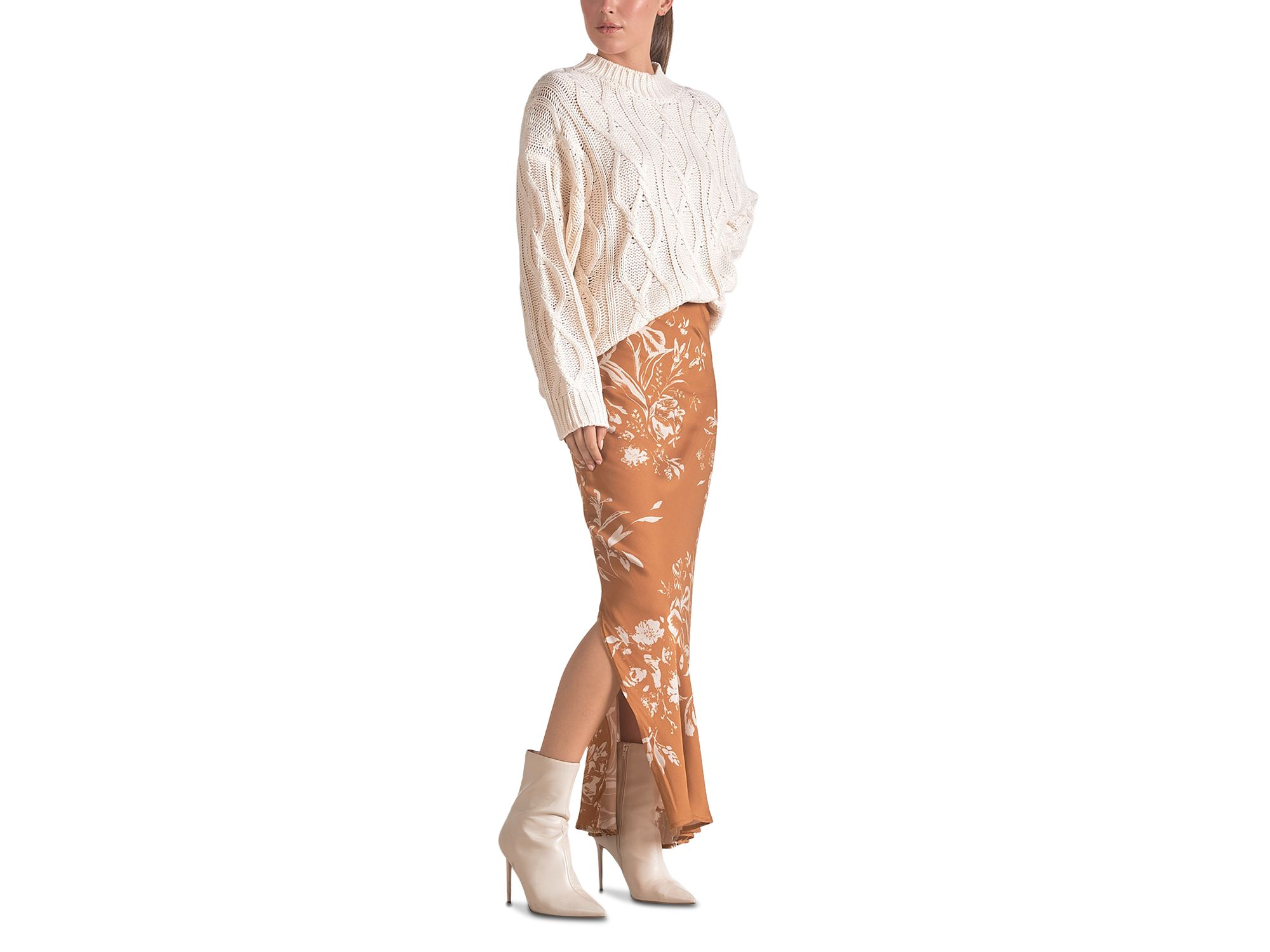 Cable Knit Crewneck Sweater — Image 5