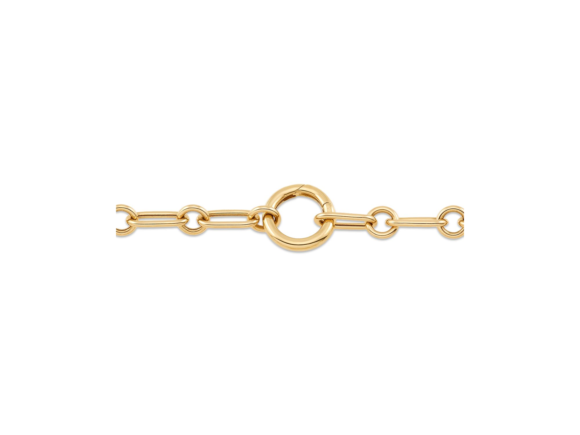 Paperclip Link Chain Necklace in 14K Yellow Gold, 18" — Image 6