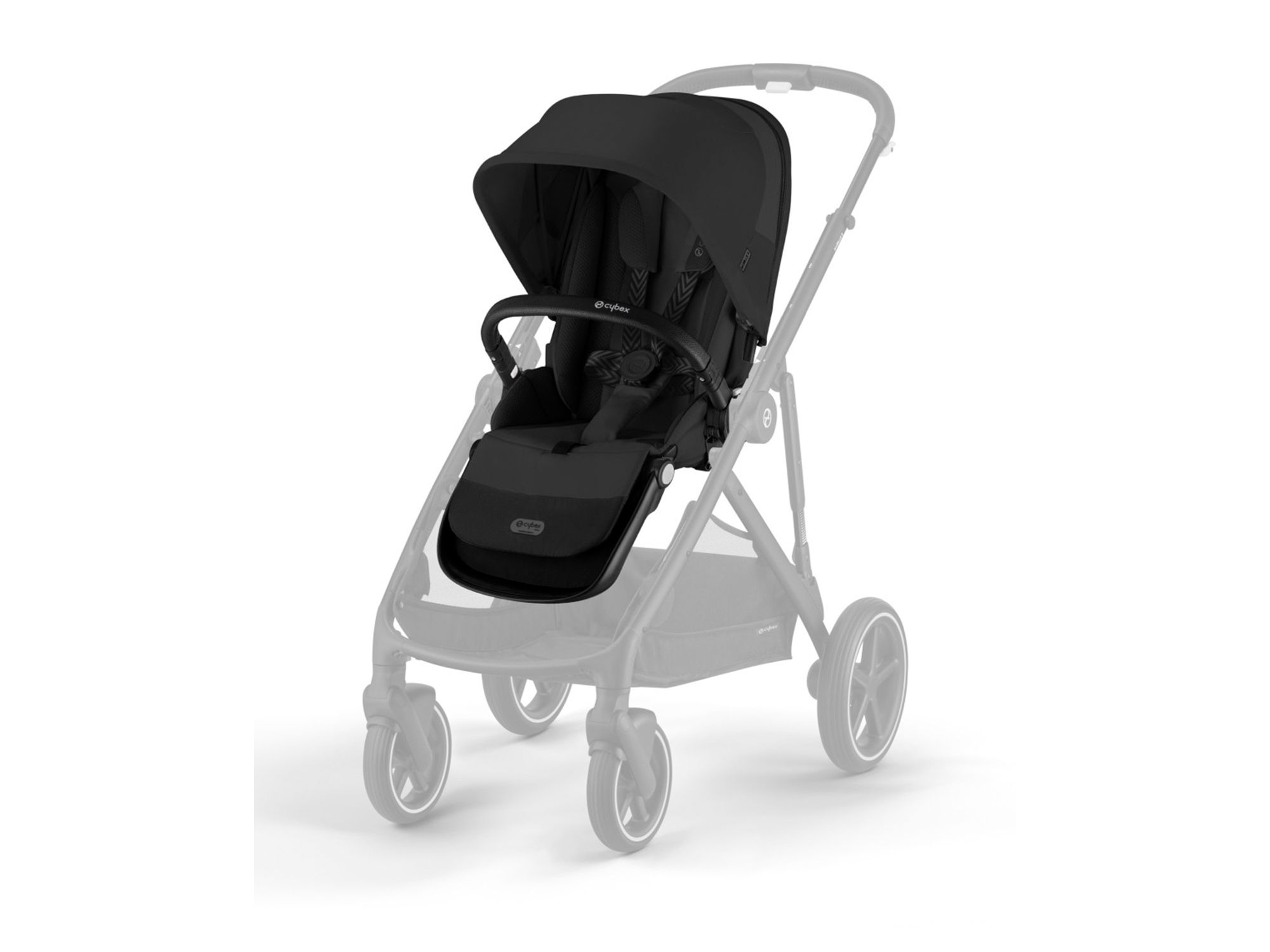 eGazelle/Gazelle S 2 Second Seat – Moon Black with Black Bumper Bar — Image 4