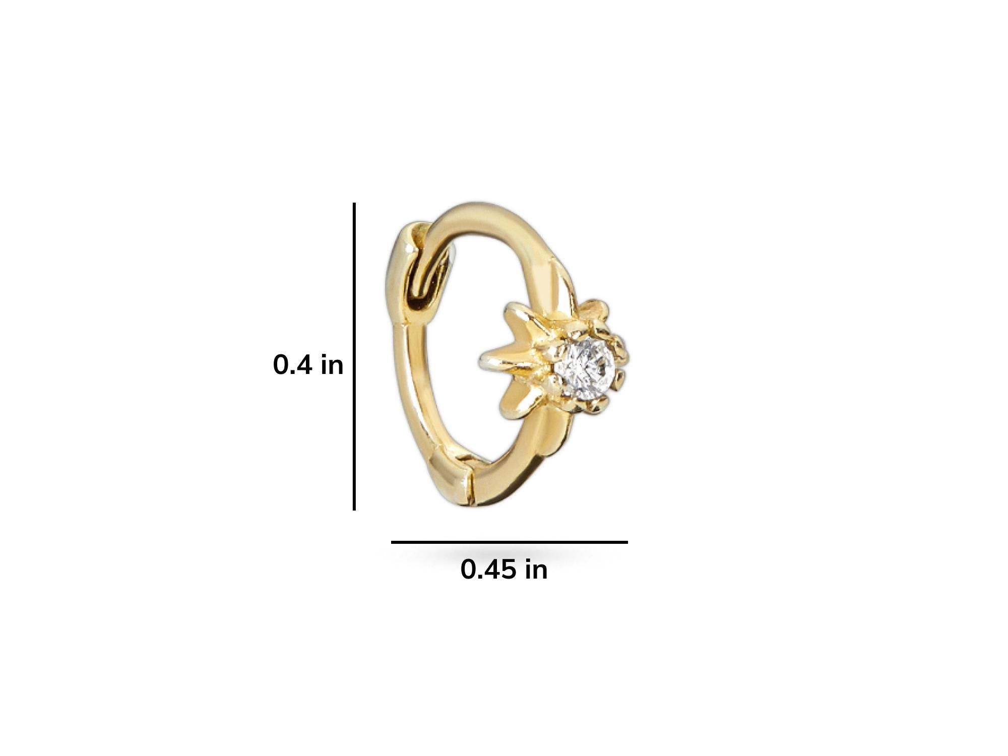 Elios Sun Huggie Hoops — Image 5