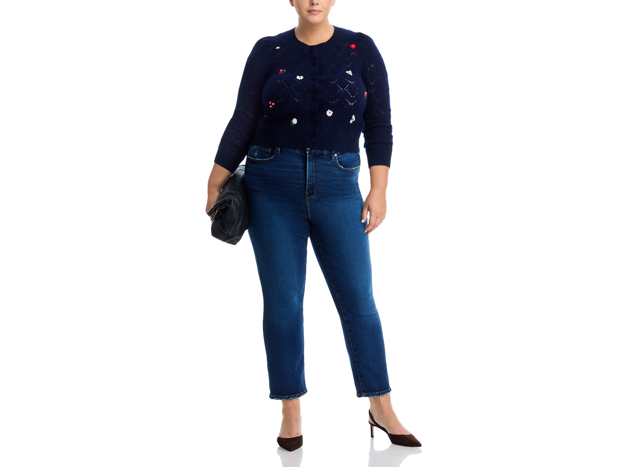 100% Cashmere Crewneck Cardigan Sweater - Exclusive — Image 9