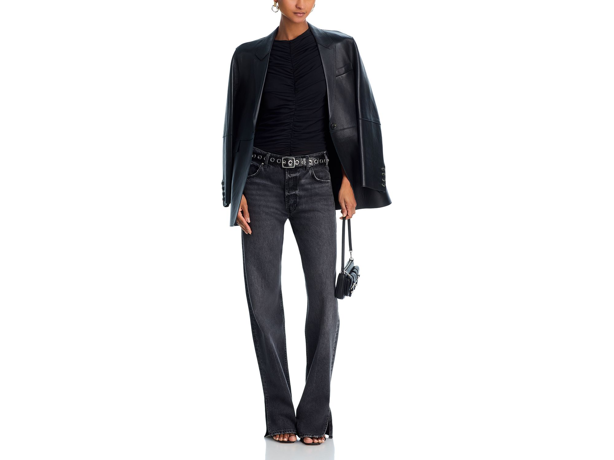 Beth Ruched Mesh Top — Image 4