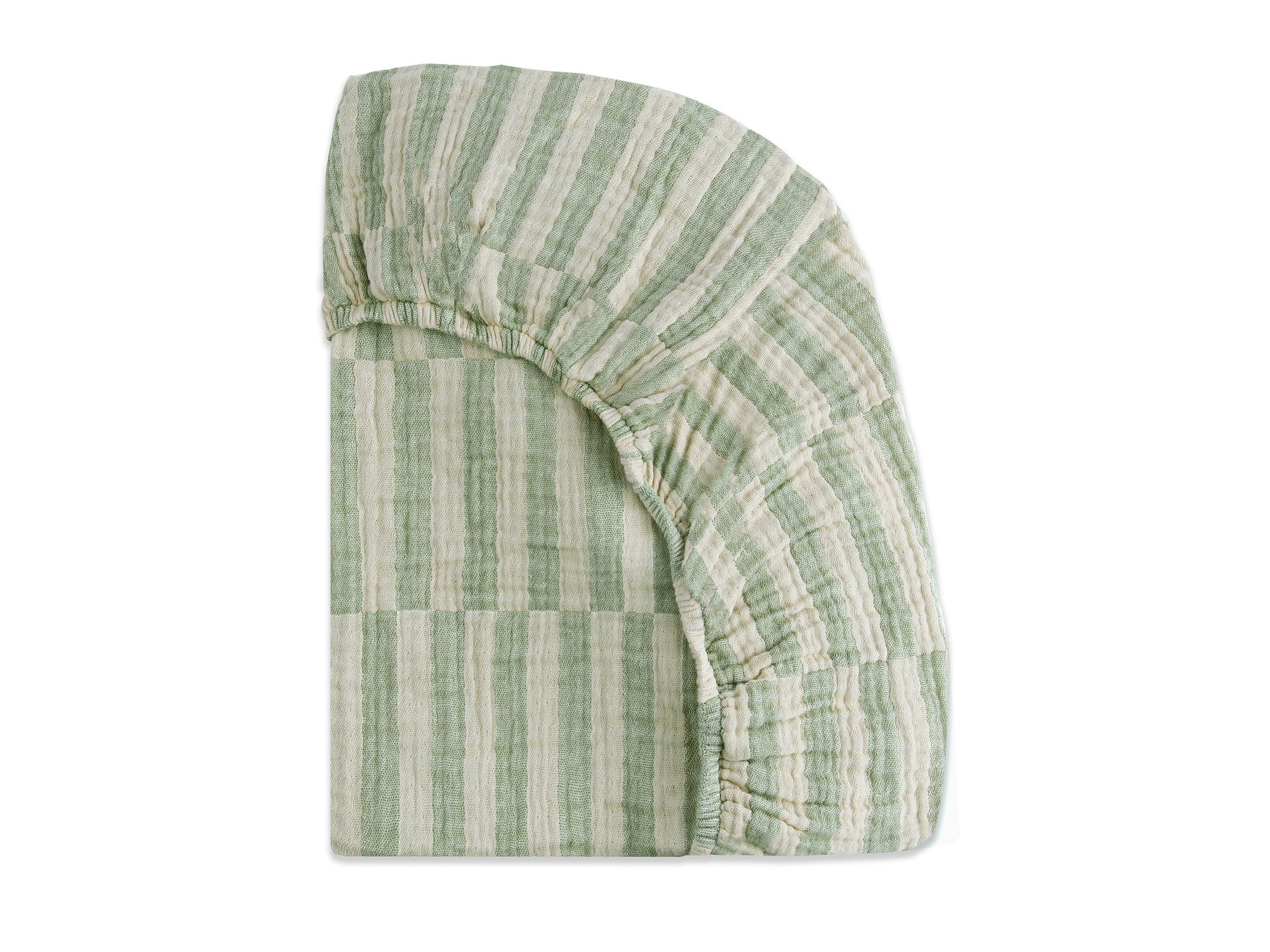 Crib Sheet in Muslin Cotton — Image 3