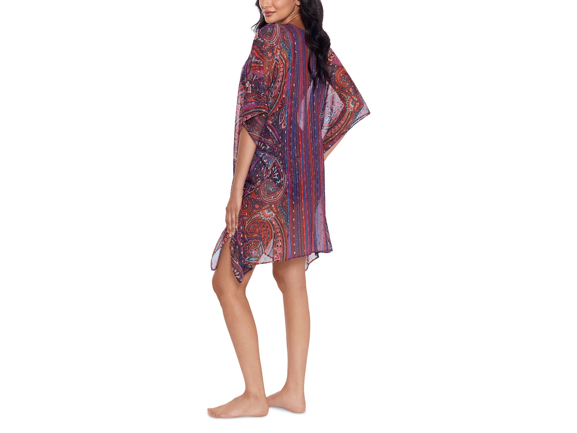 Dynasty Caftan Semi Sheer Swimsuit Cover-Up — Image 5
