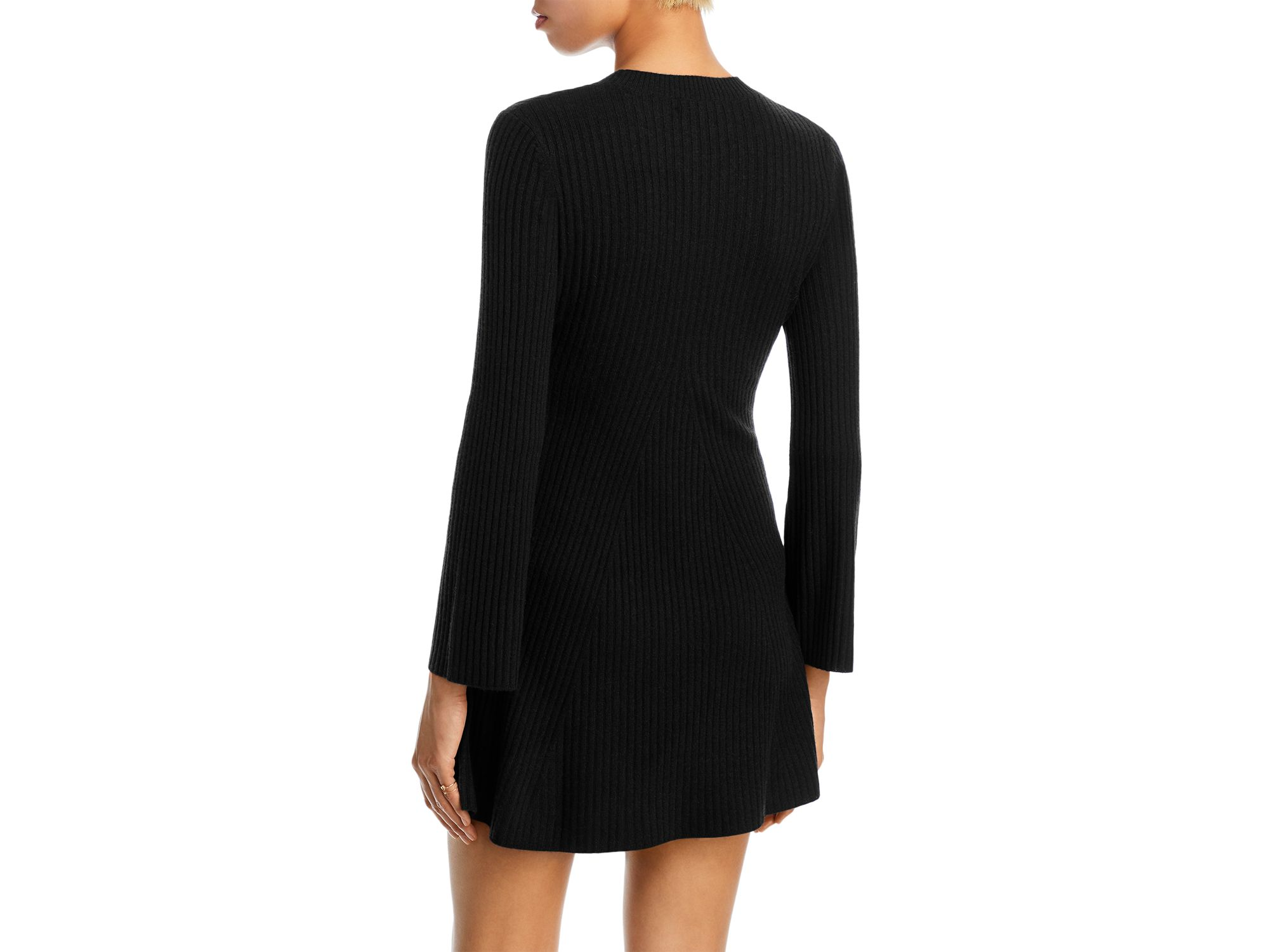 100% Cashmere Contour Ribbed Mini Dress - Exclusive — Image 8