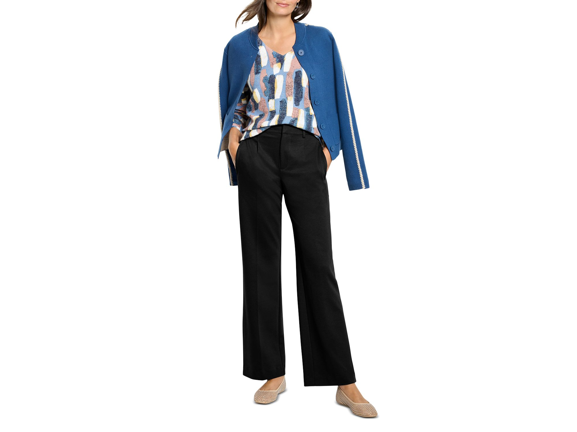 Drapey Ponte Pants — Image 3