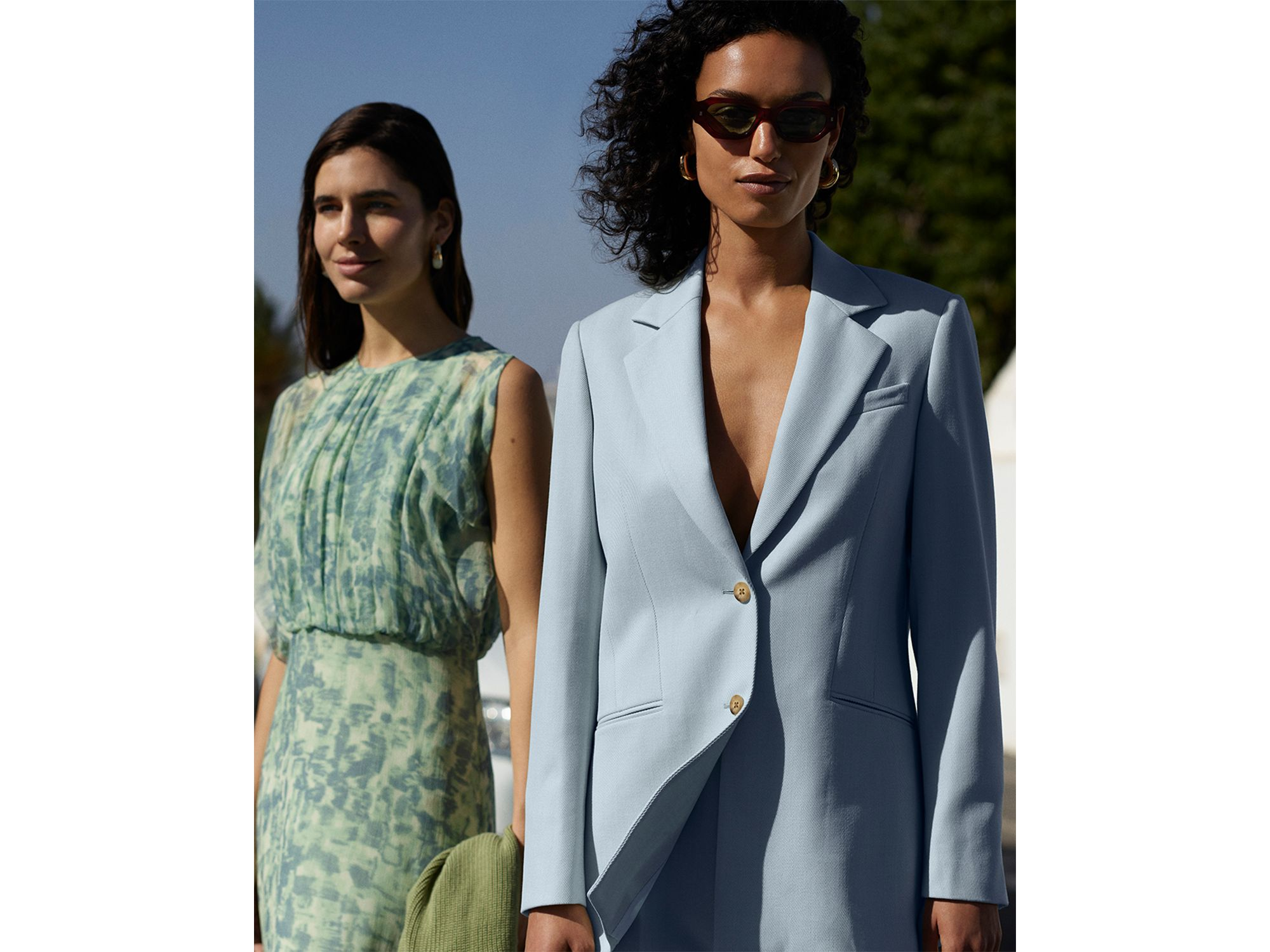 Dashes Brush Marks Midi Dress — Image 3