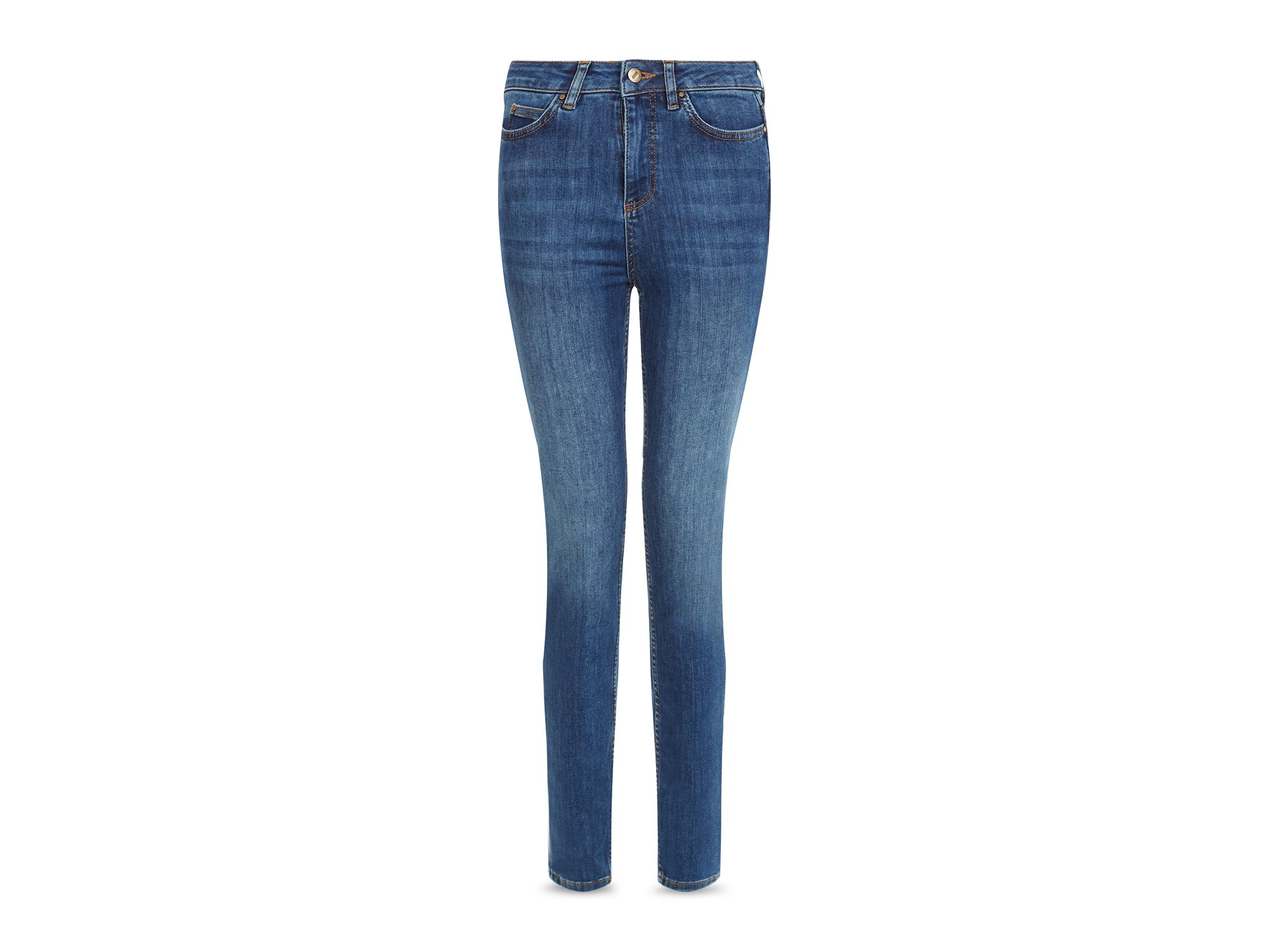 Gia Sculpting Skinny Jeans in Mid Wash — Image 3