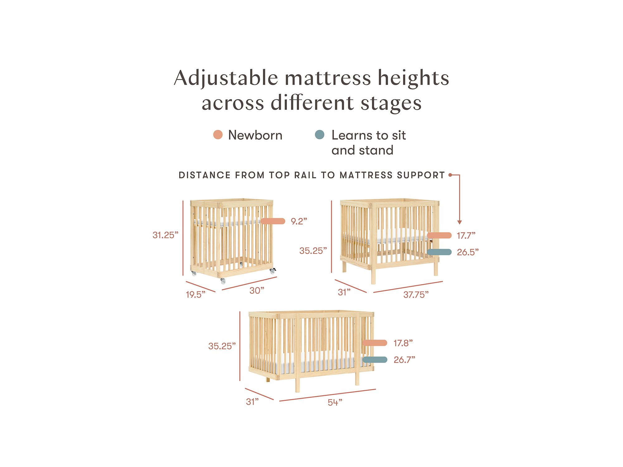 Pogo 8 in 1 Convertible Crib with All Stages Conversion Kits — Image 17